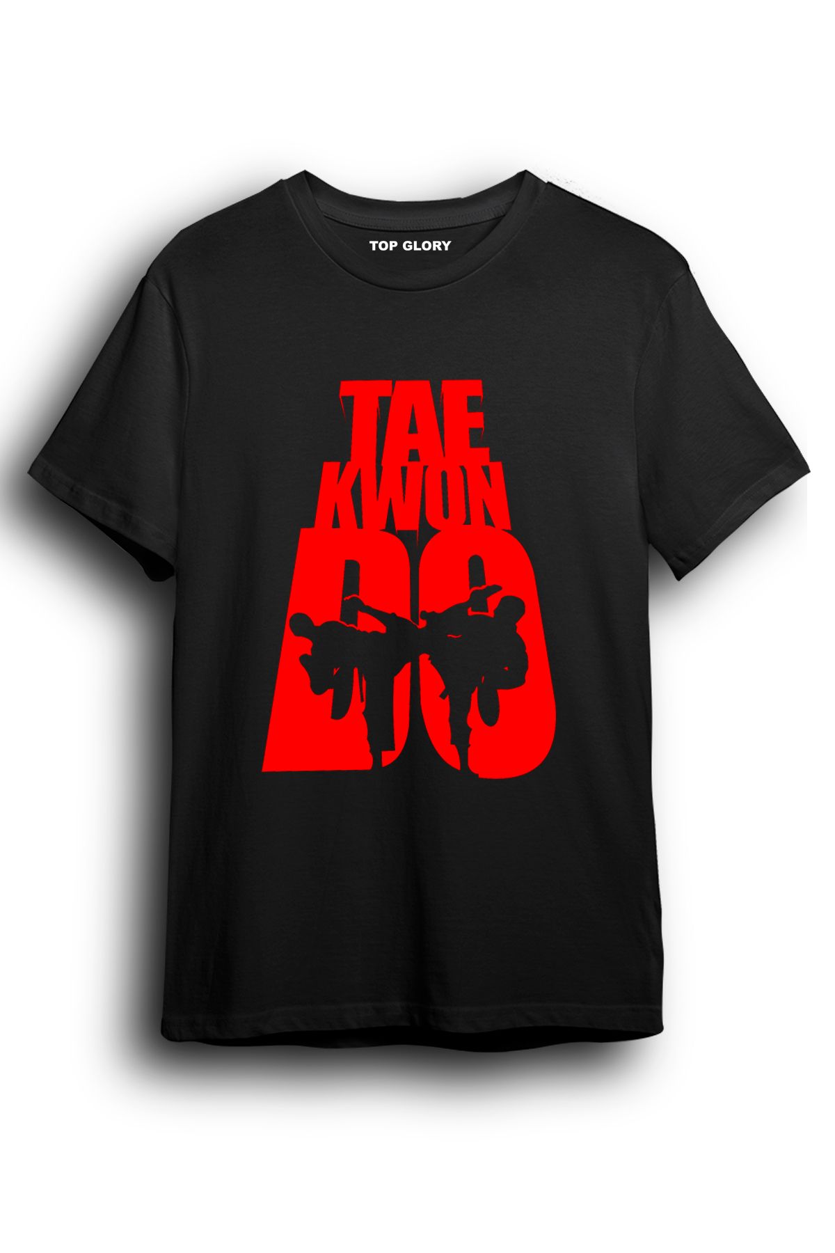 TOP GLORY Taekwondo Baskılı Spor T-Shirt Sporcu Tişörtü