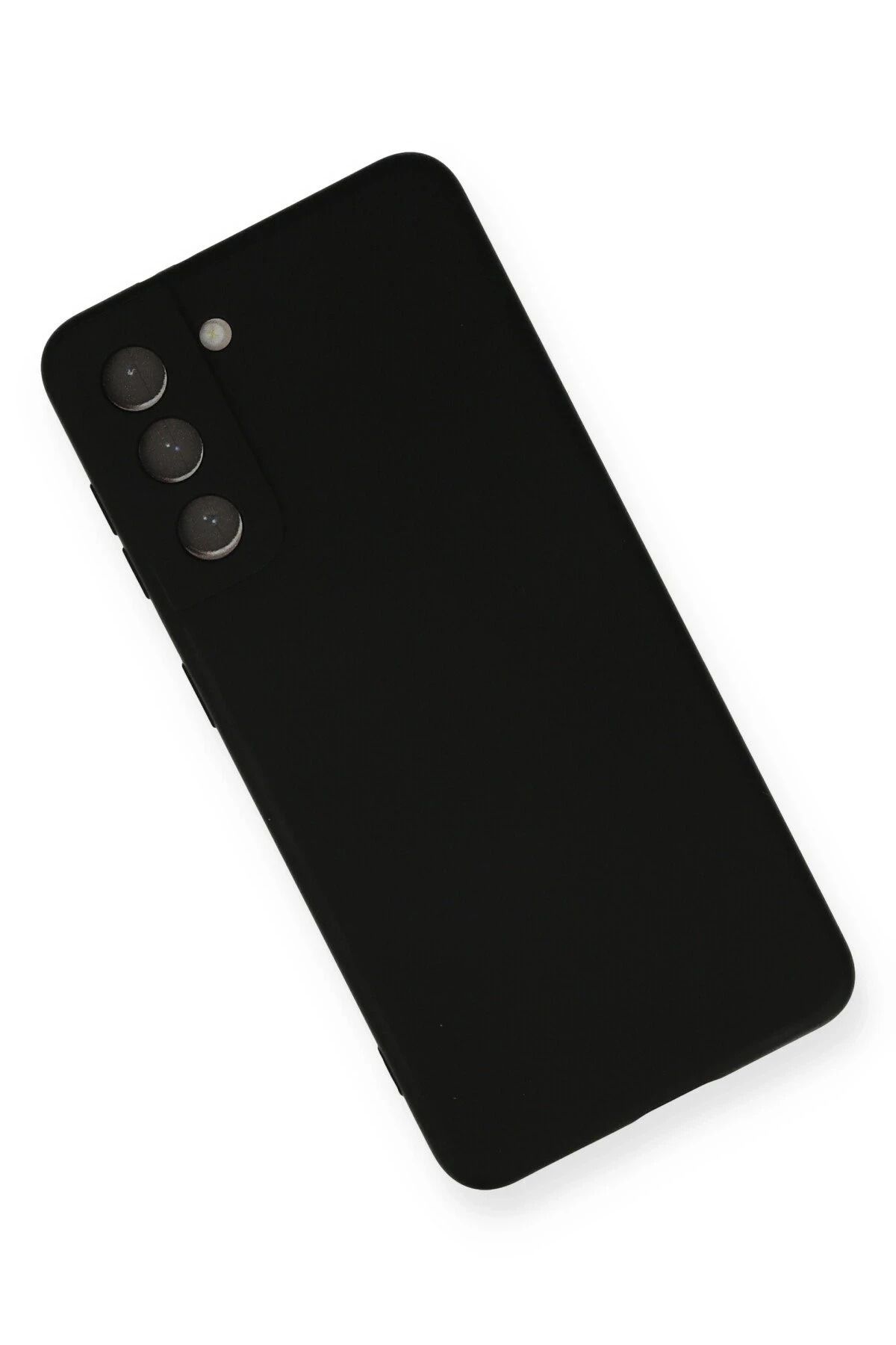 NewFace Samsung Galaxy S21 FE Kılıf Nano içi Kadife Silikon - Siyah SVLRS