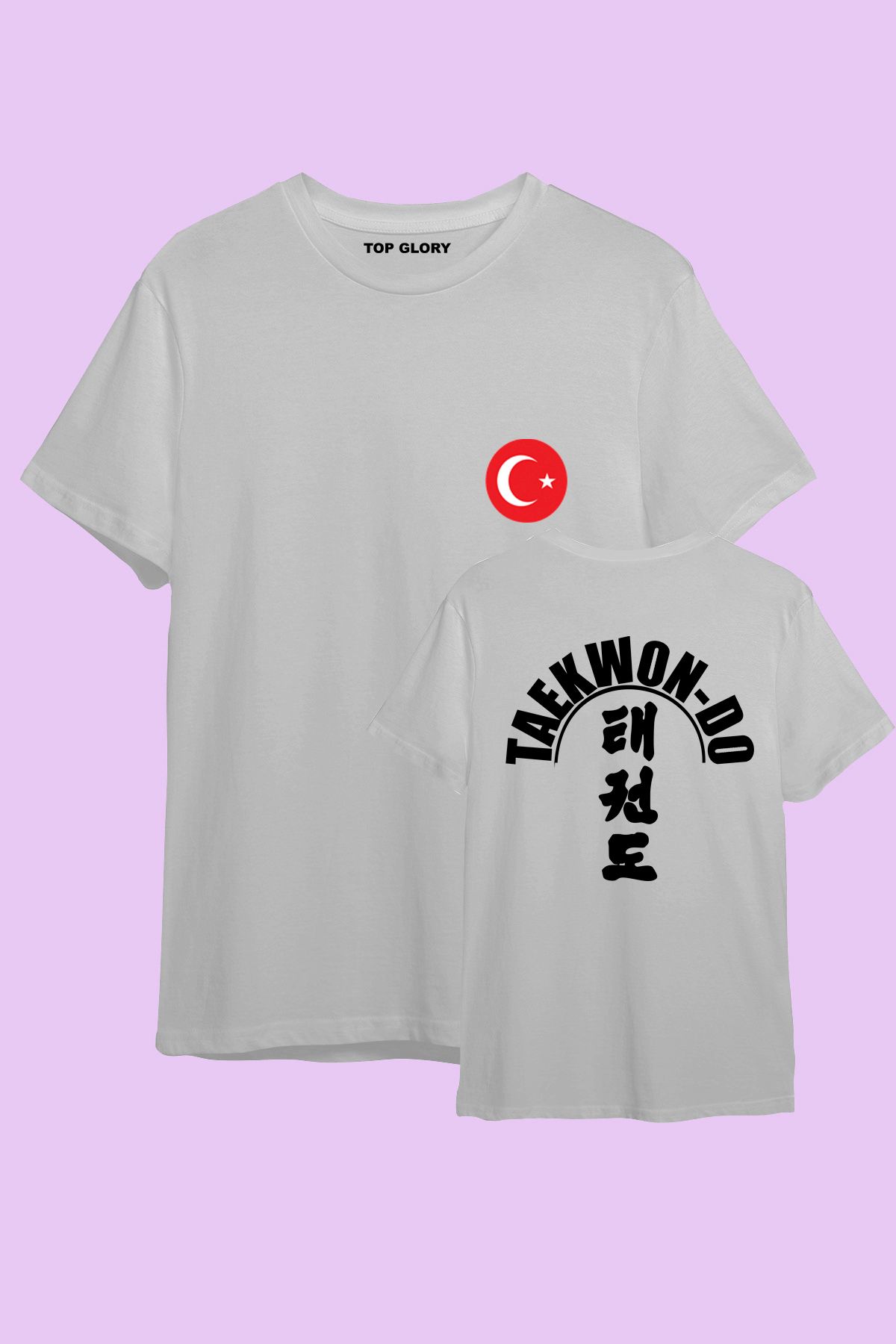 TOP GLORY Taekwondo Milli Takım Baskılı Spor T-Shirt Sporcu Tişörtü
