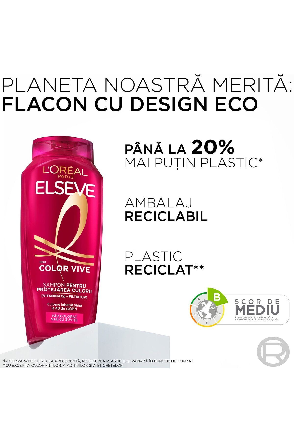 L'Oreal Paris-Sampon L'Oreal Paris Elseve Color Vive pentru par vopsit 8