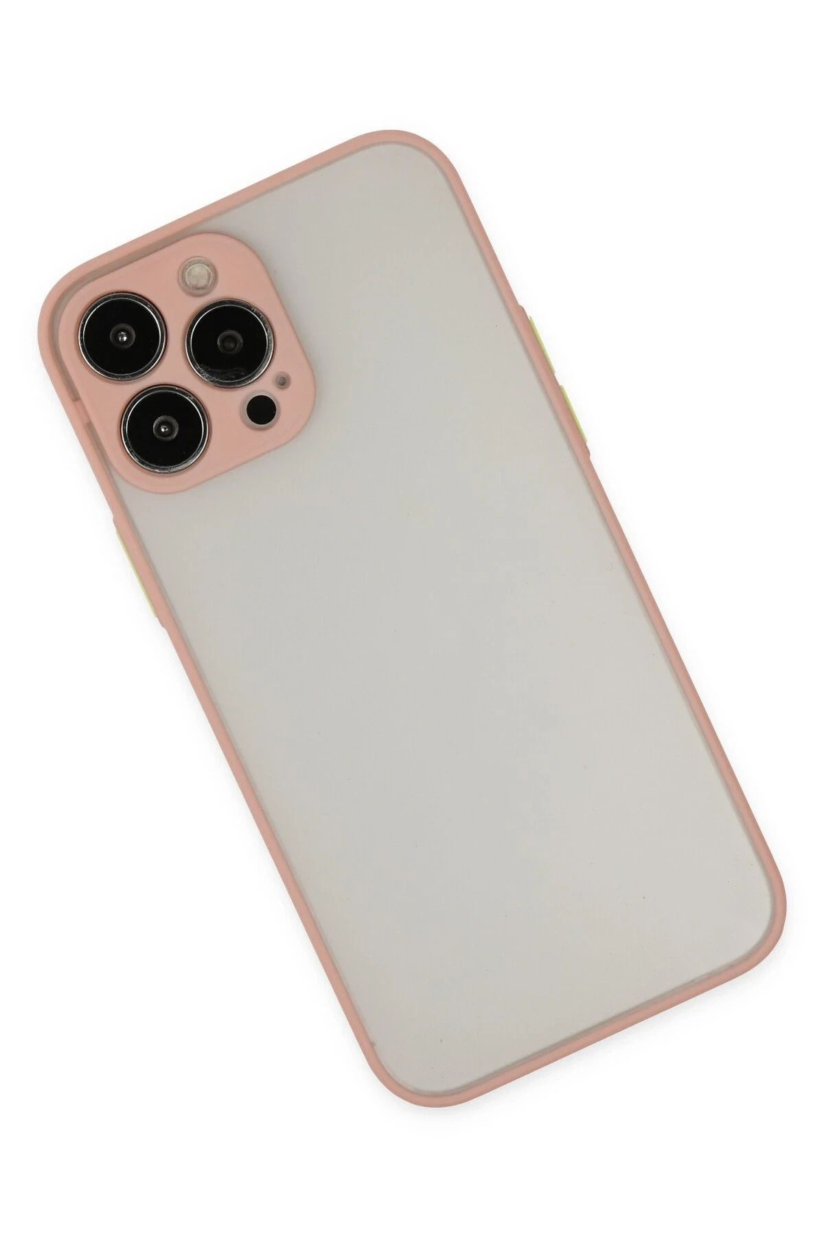 NewFace iPhone 15 Pro Max Kılıf Montreal Silikon Kapak - Pembe GLSTD