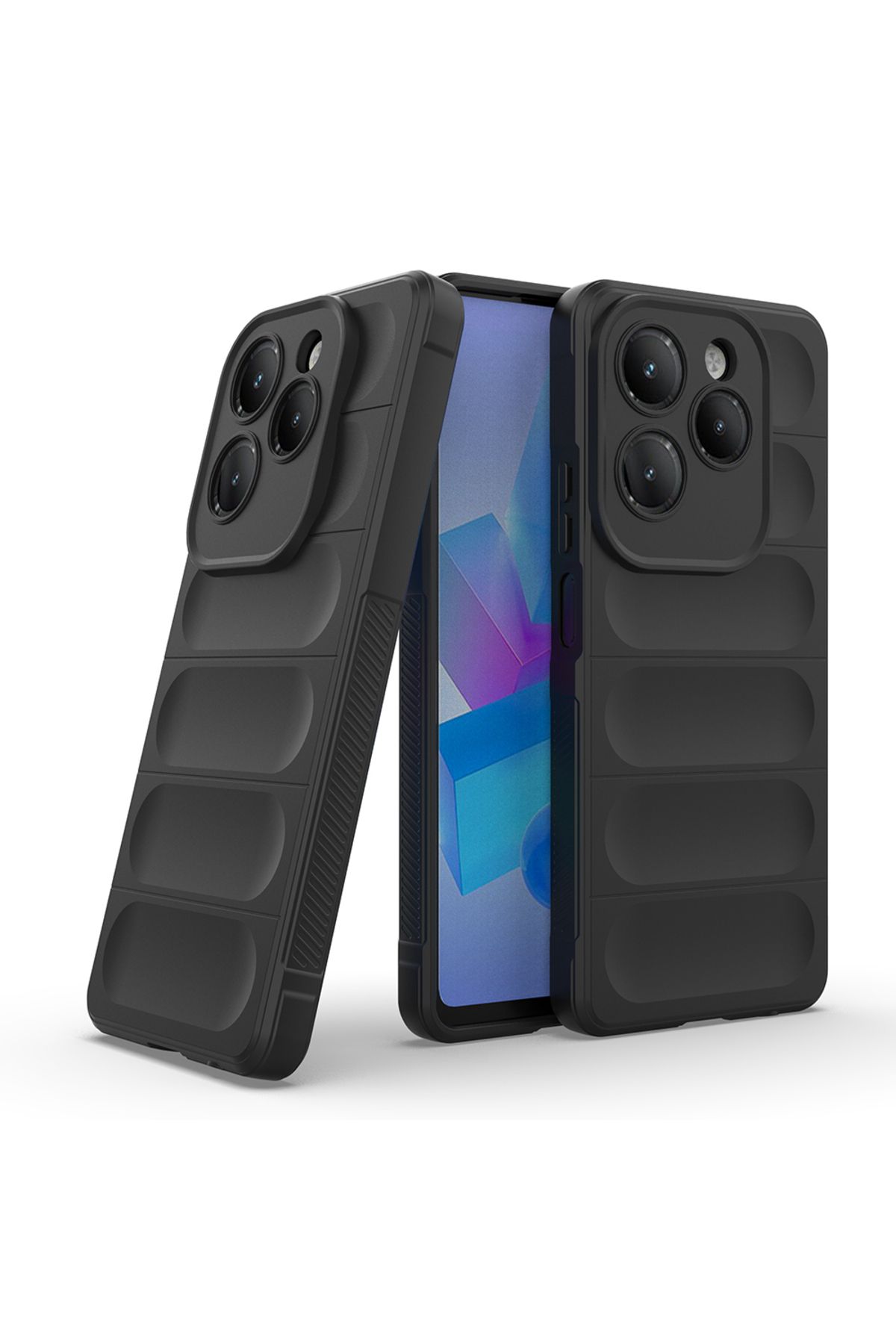 Rivor İnfinix Hot 40 & Hot 40 Pro Kılıf Kamera Korumalı Parmak İzi Bırakmaz İçi Kadife Sıvı Silikon Kapak
