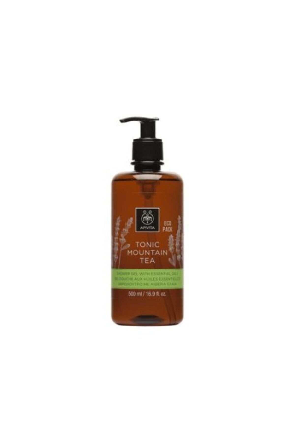 Apivita Gel De Dus Tonic Mountain Tea Cu Uleiuri Esentiale Ecopack Unisex - Mărime unică