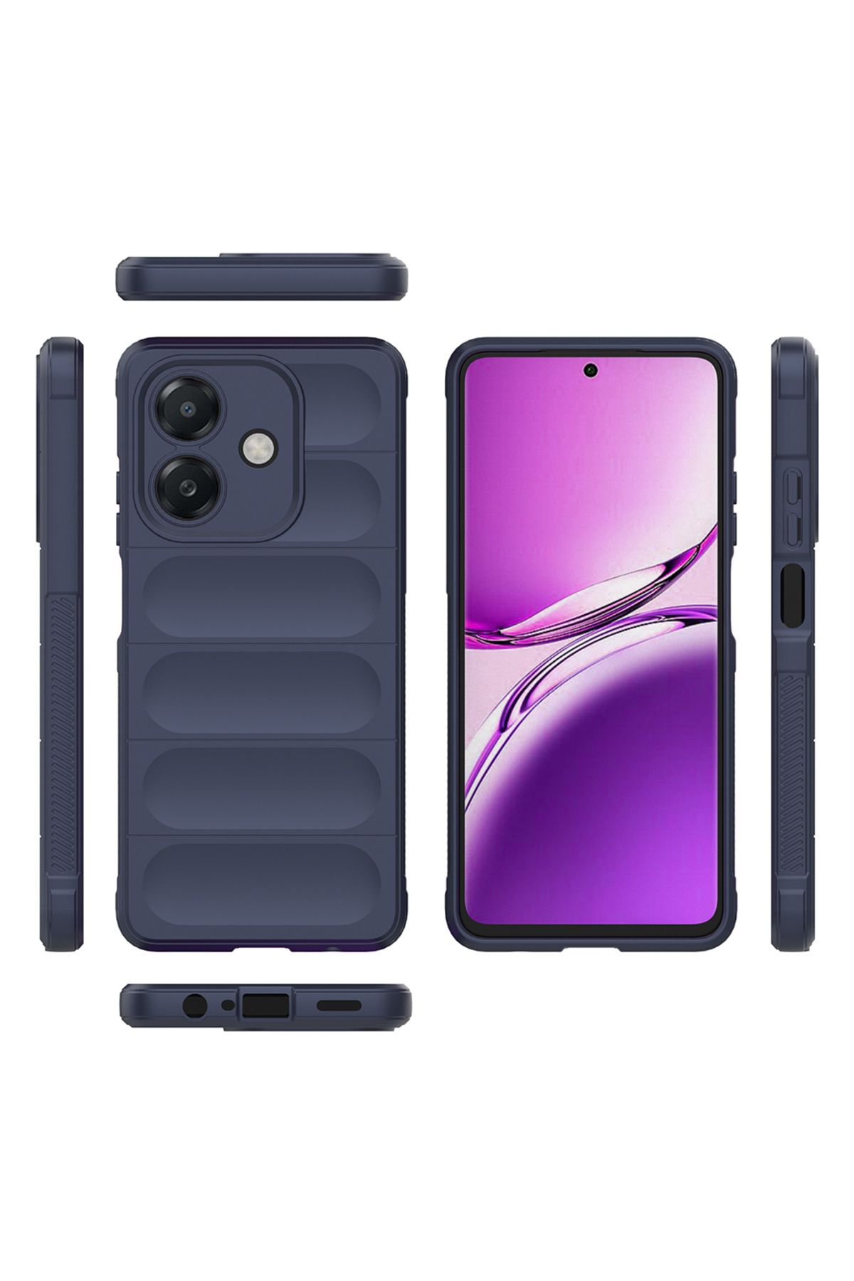 SKYARC Oppo A3 Kılıf Esnek TPU Oyuklu Arka Yüzey Tasarımlı Etnik Silikon Kapak