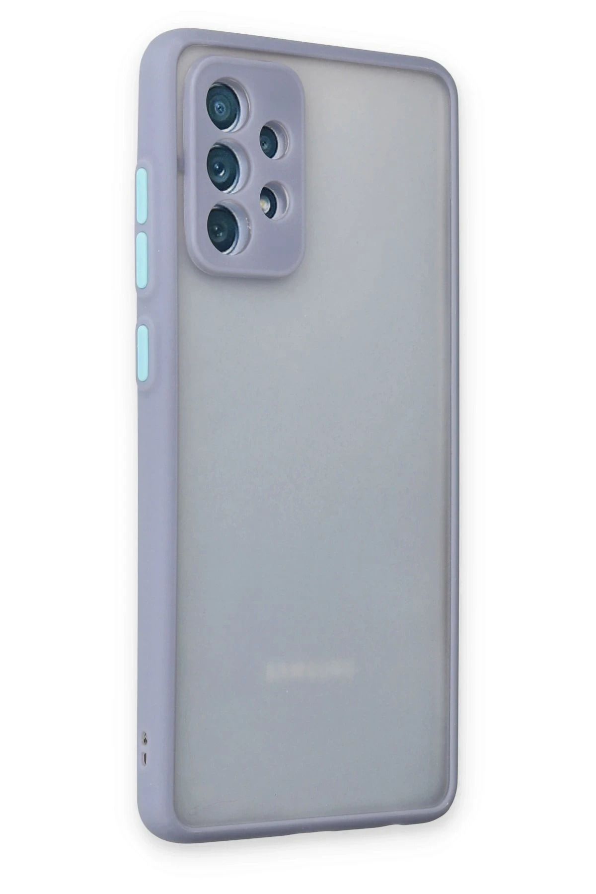 NewFace Samsung Galaxy A72 Kılıf Montreal Silikon Kapak - Gri NRMSA