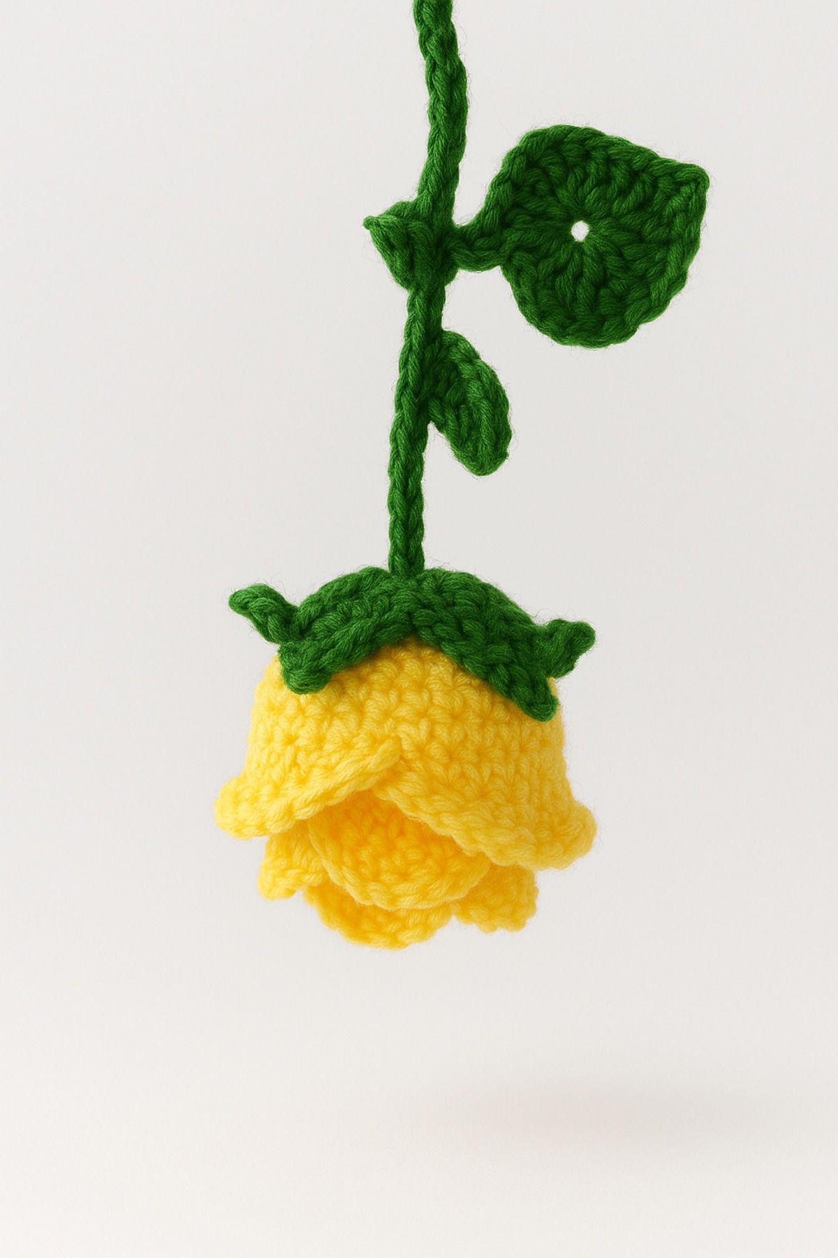 Thundero Amigurumi Gül Anahtarlık, hediyelik, Çanta Süsü