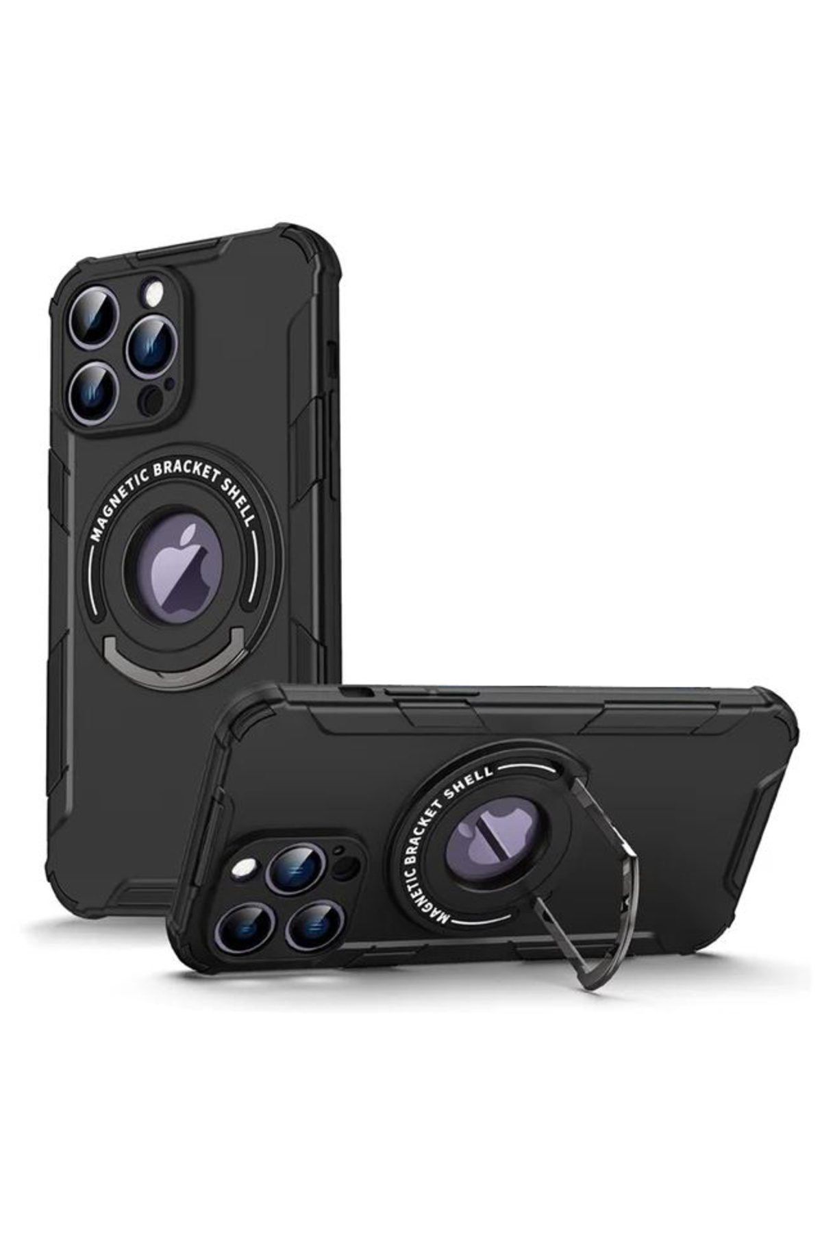 REDz Accessories-Ultra-solid Case, Ring Armor, Compatible with iPhone 14 Pro Max, Magsafe, Ring Holder, Black 1