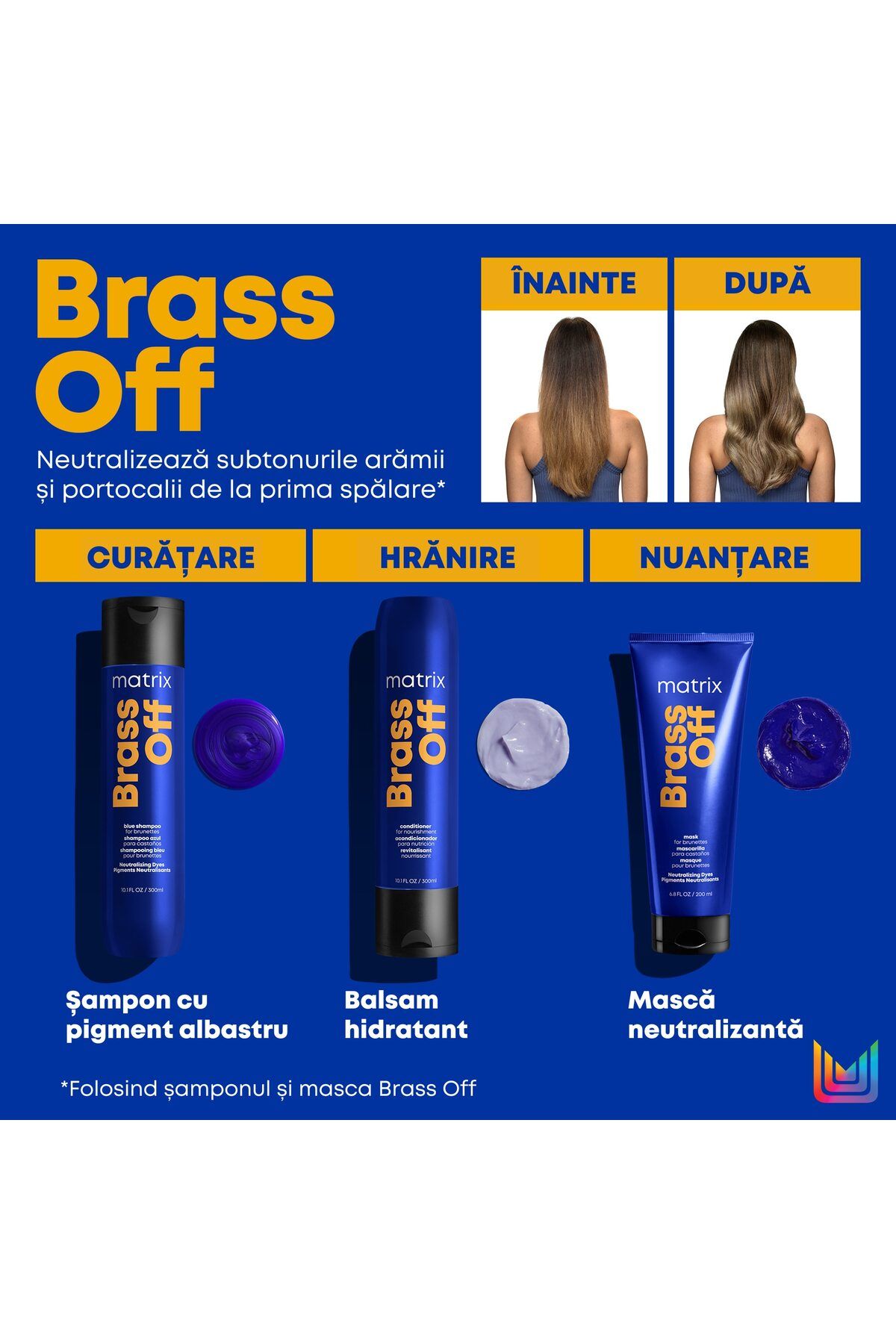 Matrix-Matrix Total Results Brass Off Shampoo to neutralize yellow tones 5