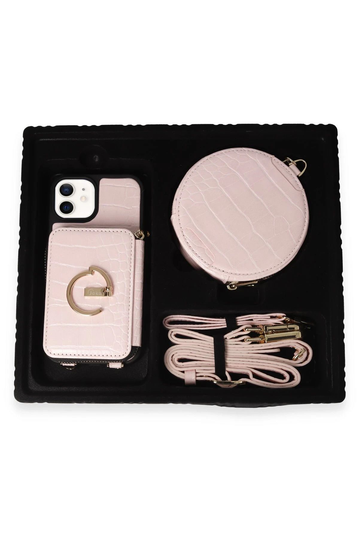 Joko iPhone 11  Uyumlu Kılıf Ermes Kapak - Pembe NRMSA