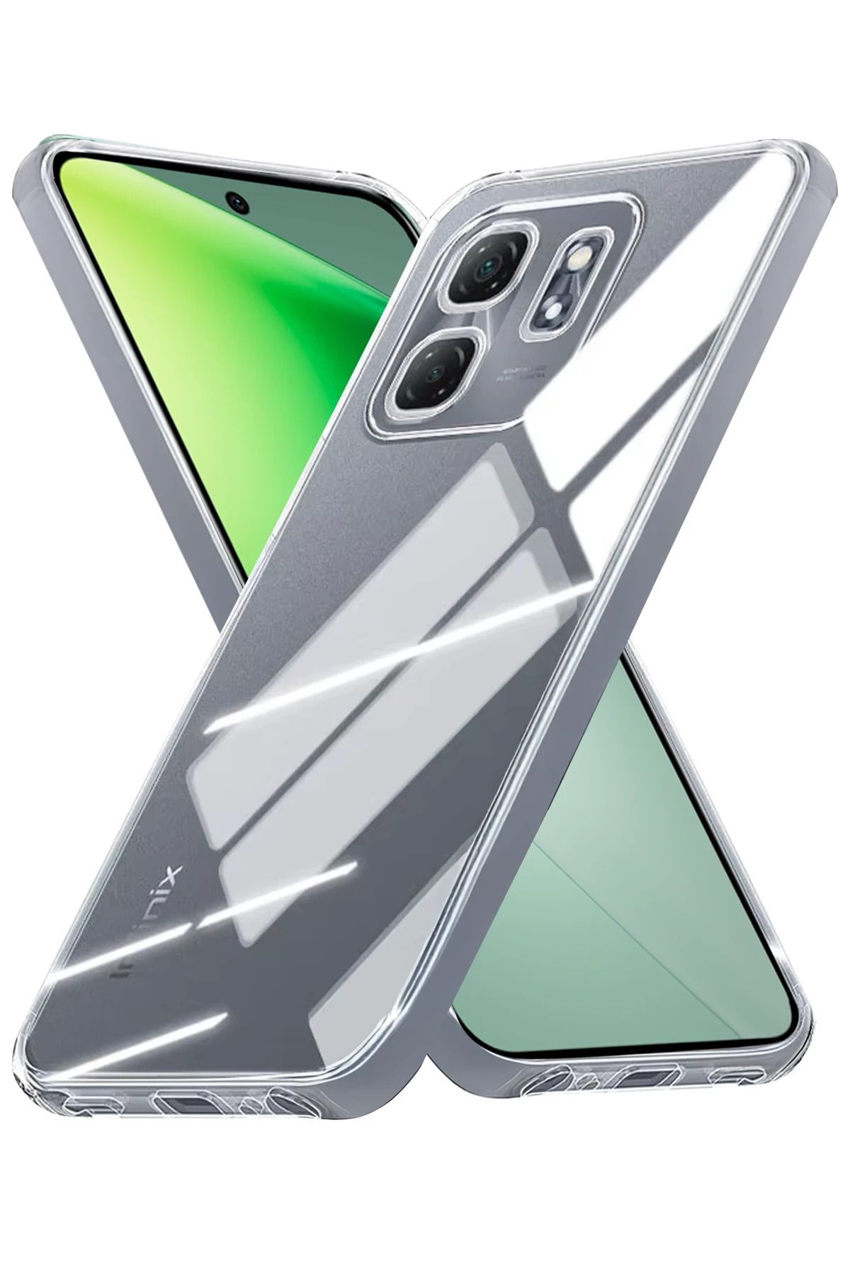 NewFace İnfinix Smart 9 Kılıf Lüx Şeffaf Silikon YNSMR