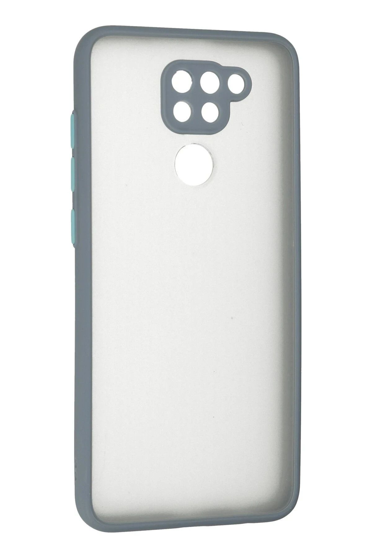 NewFace Xiaomi Redmi Note 9 Kılıf Montreal Silikon Kapak - Gri GLSTD