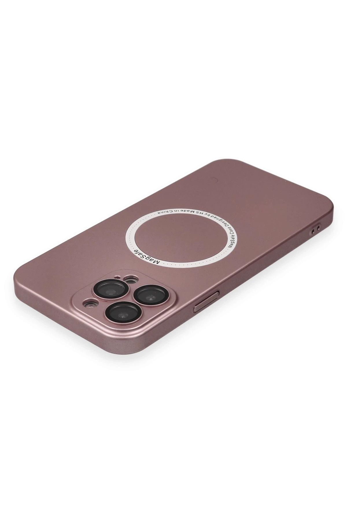 NewFace iPhone 13 Pro Kılıf Jack Magneticsafe Lens Silikon - Rose Gold GLSTD