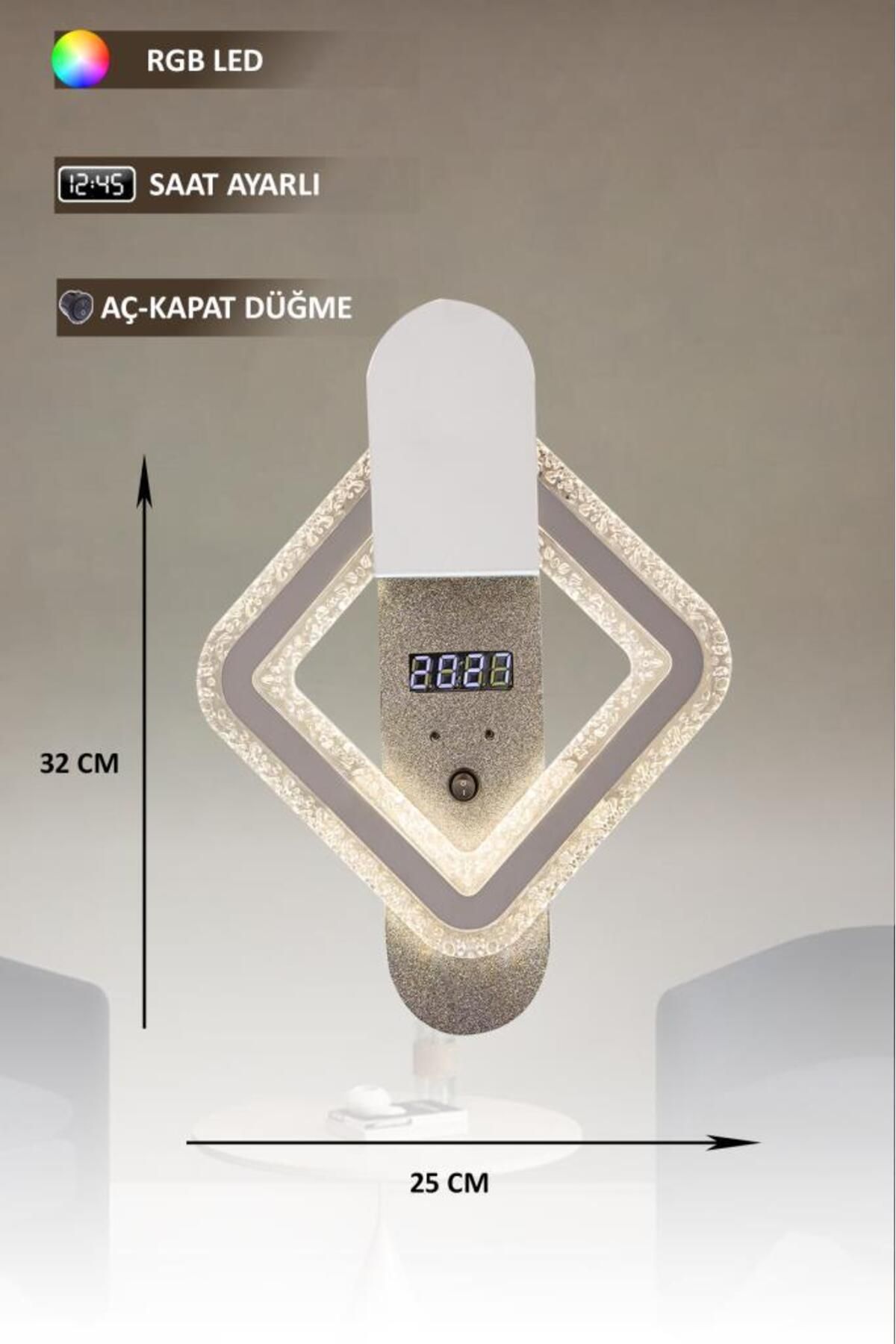 Eray Aydınlatma T8235 Beyaz RGB Led Avize