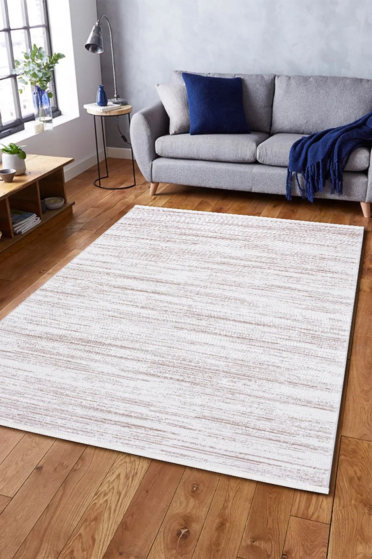 SerenitaHome SERENİTA HOME YILDIZ COLLECTION GRİ MAVİ KREM MODERN OTURMA ODASI SALON MUTFAK HALISI