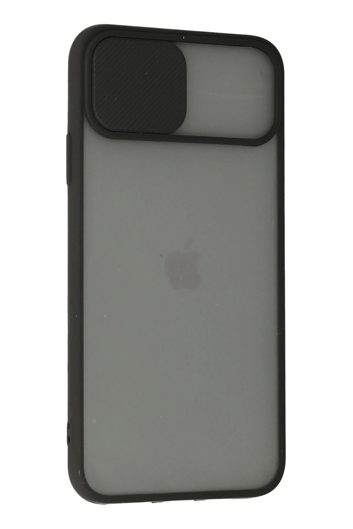 NewFace iPhone 11 Pro Kılıf Palm Buzlu Kamera Sürgülü Silikon - Siyah NRMSA