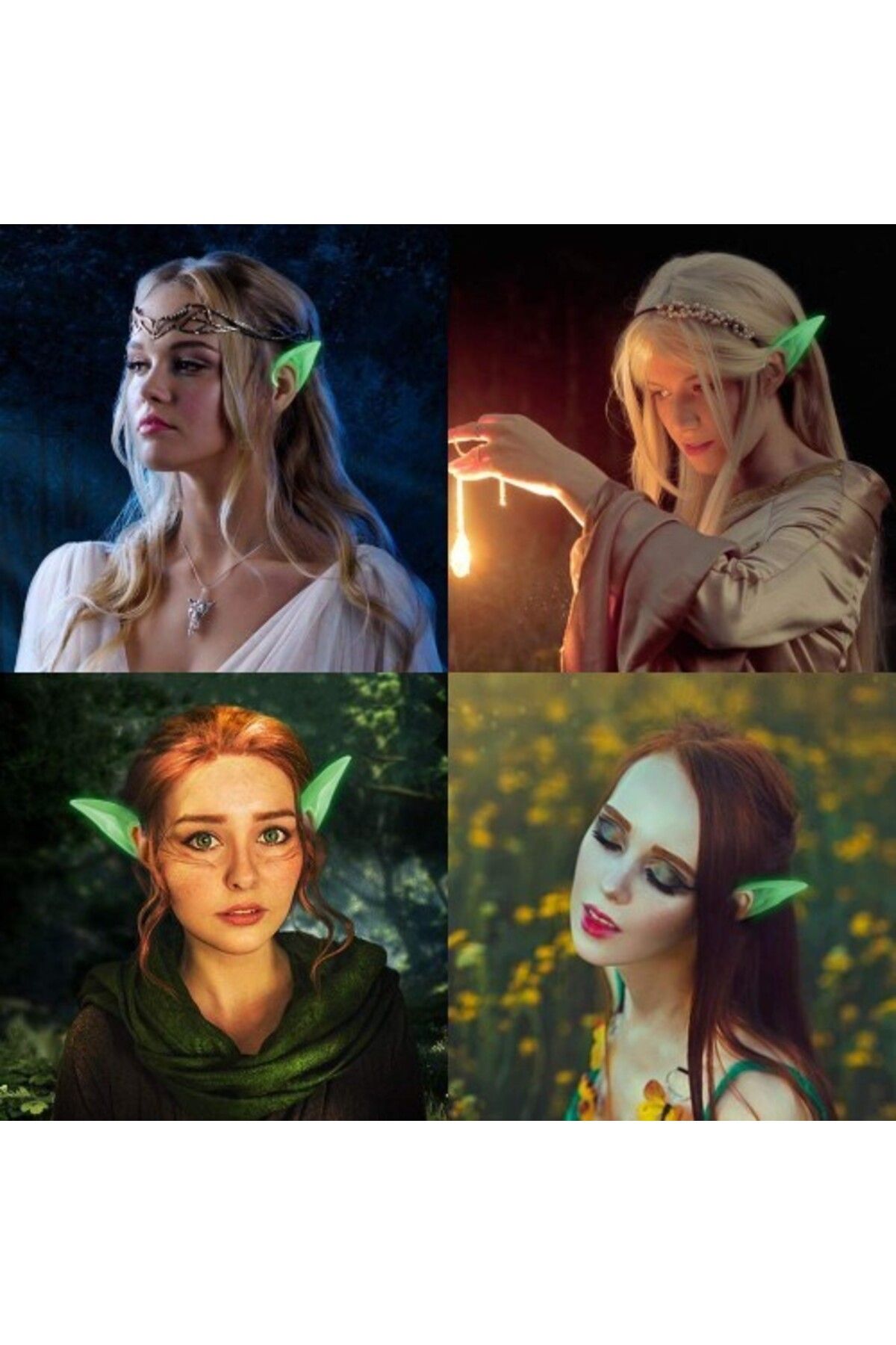 Otocub Karanlıkta Yanan Fosforlu Lateks Elf Kulağı 1 Çift