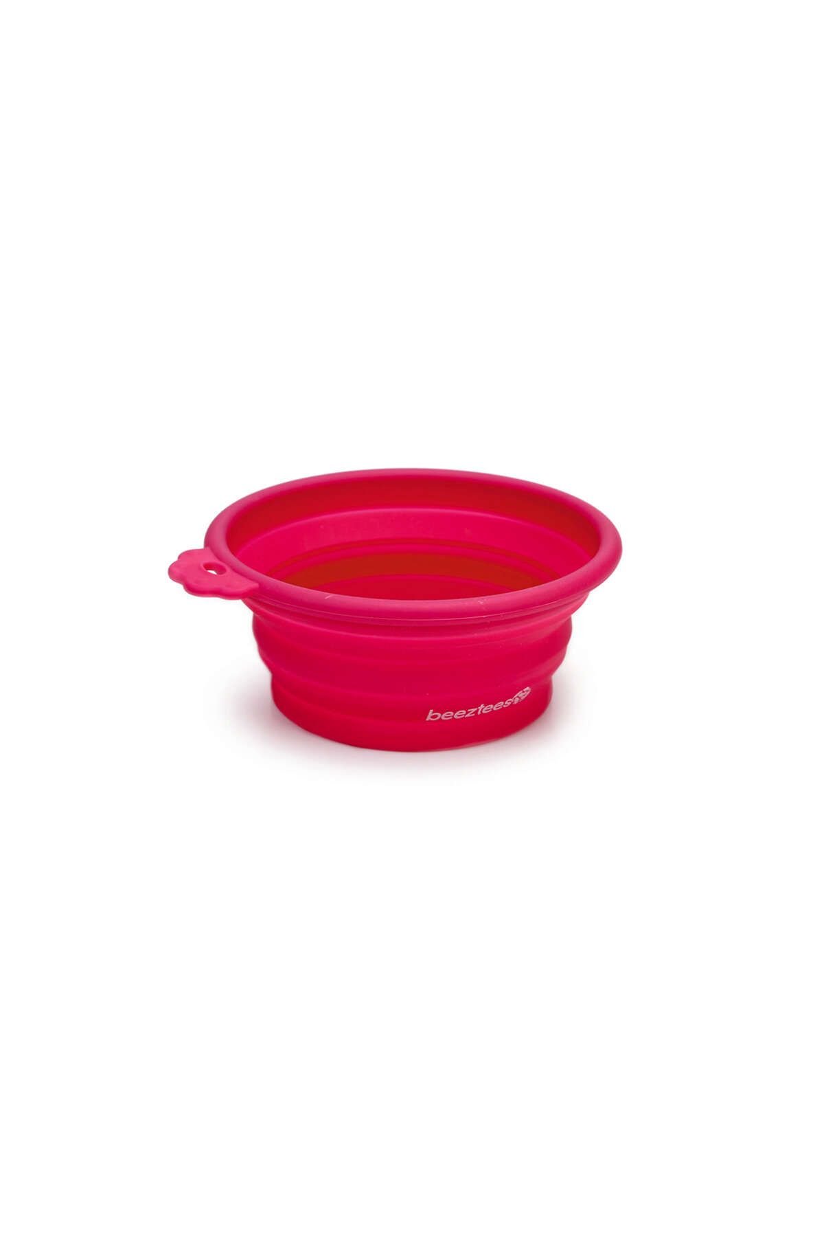 Beeztees Köpek Mama ve Su Kabı, Teleskopik, Pembe, Silikon, 15,5cm, 250ml SVLRS