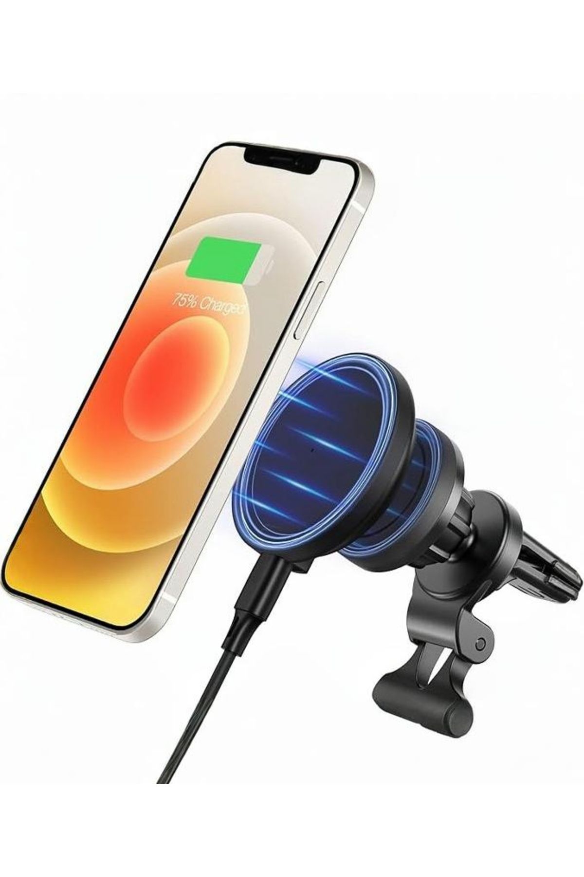 ESR Halolock 15W Mini Magsafe Şarj Cihazı + Araç Tutucu - Siyah