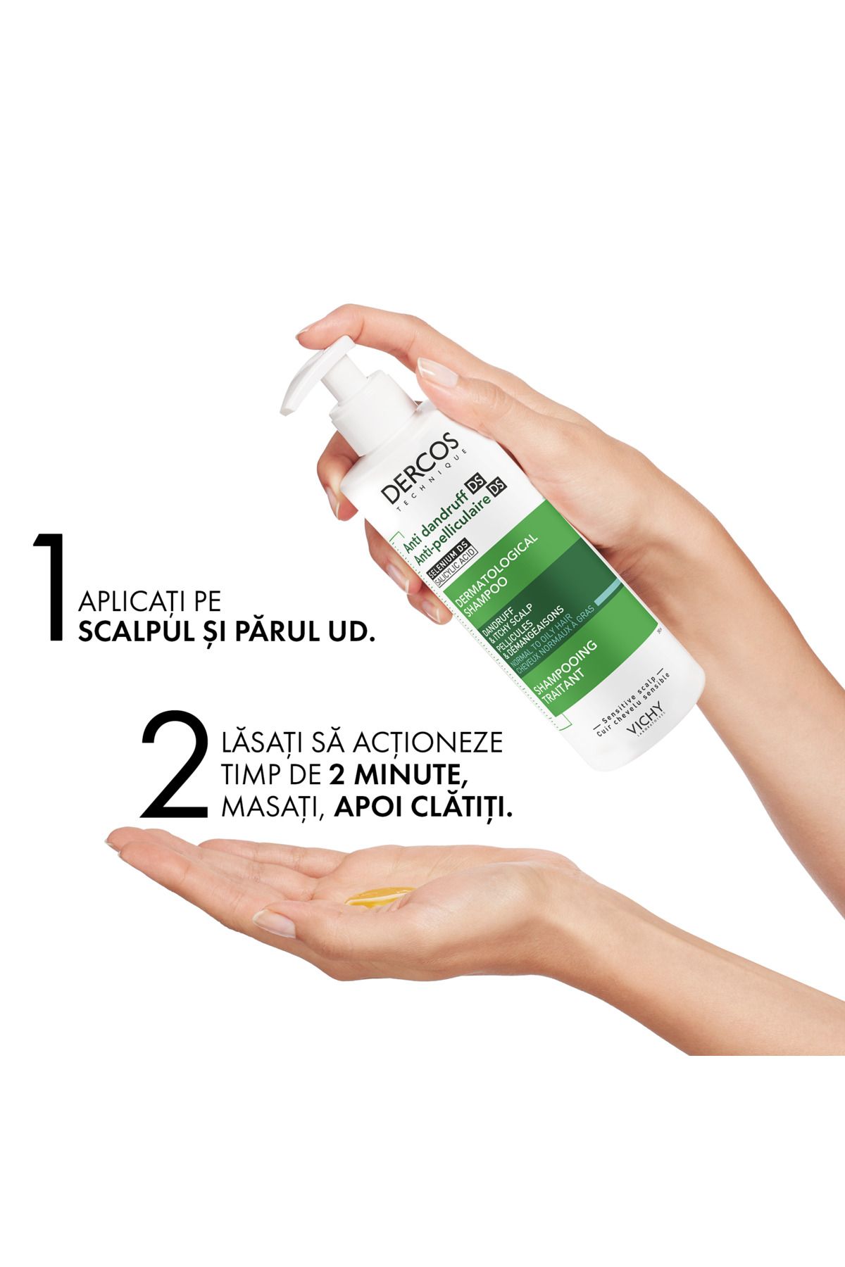 Vichy-Sampon anti-matreata Vichy Dercos pentru par normal/gras 4
