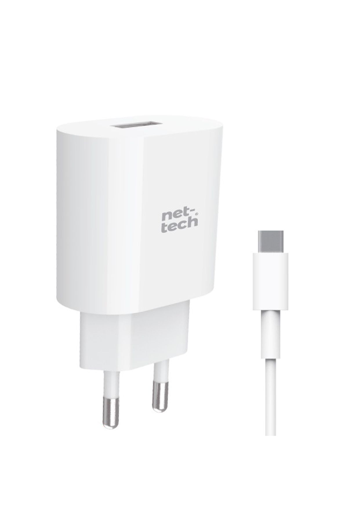 Nettech NT-HCH02 10W Type-C Kablo + Şarj Aleti (Beyaz)