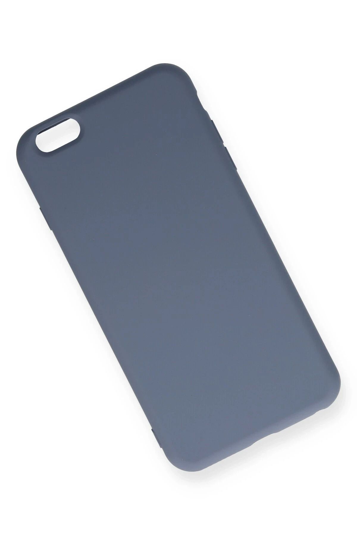 NewFace iPhone 6 Plus uyumlu  Kılıf Nano içi Kadife Silikon - Gri