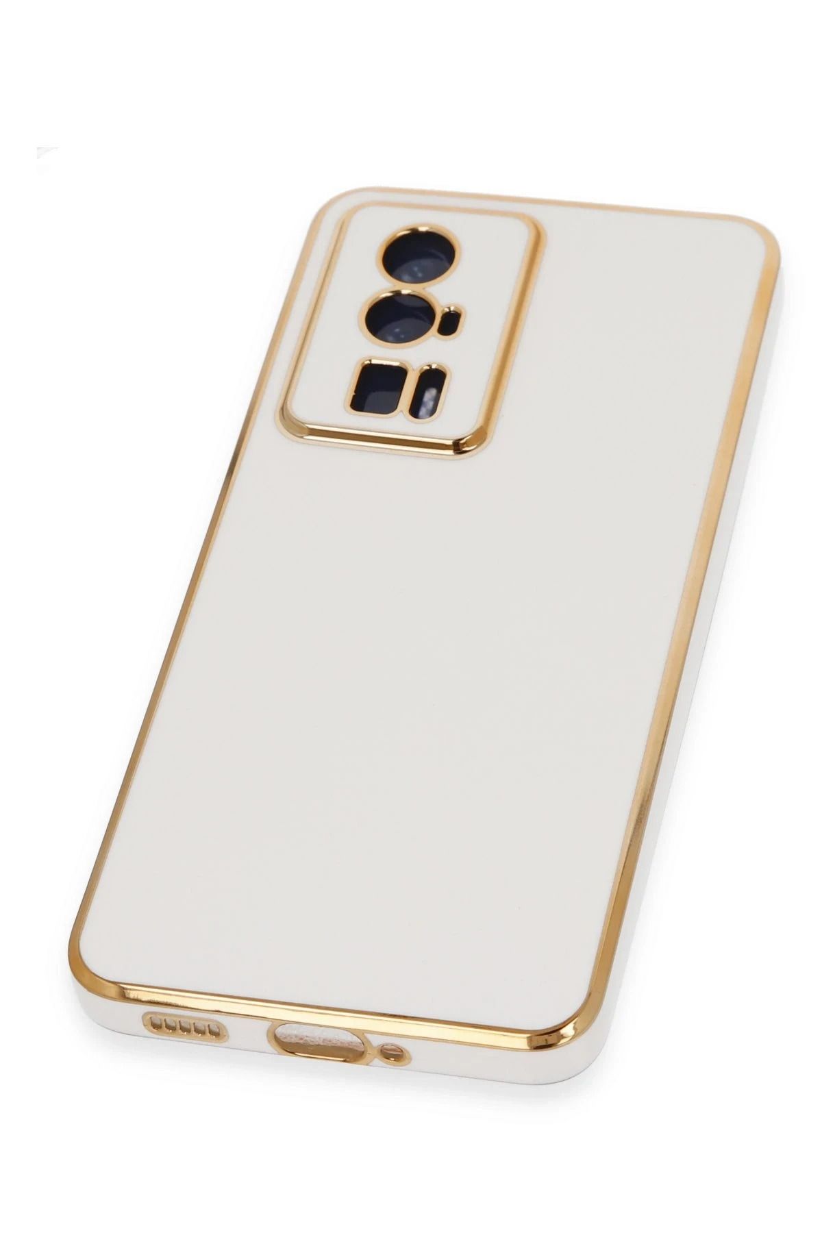 NewFace Xiaomi Poco F5 Pro Kılıf Volet Silikon - Beyaz FLKRY