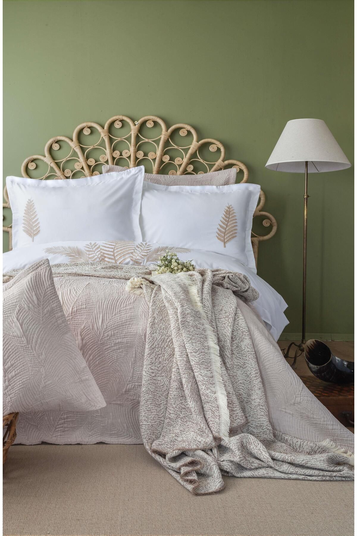 APRICITAS ÇİFT KİŞİLİK TIMELESS PRIME SET FOGLIA BEIGE - YATAK ORTUSU