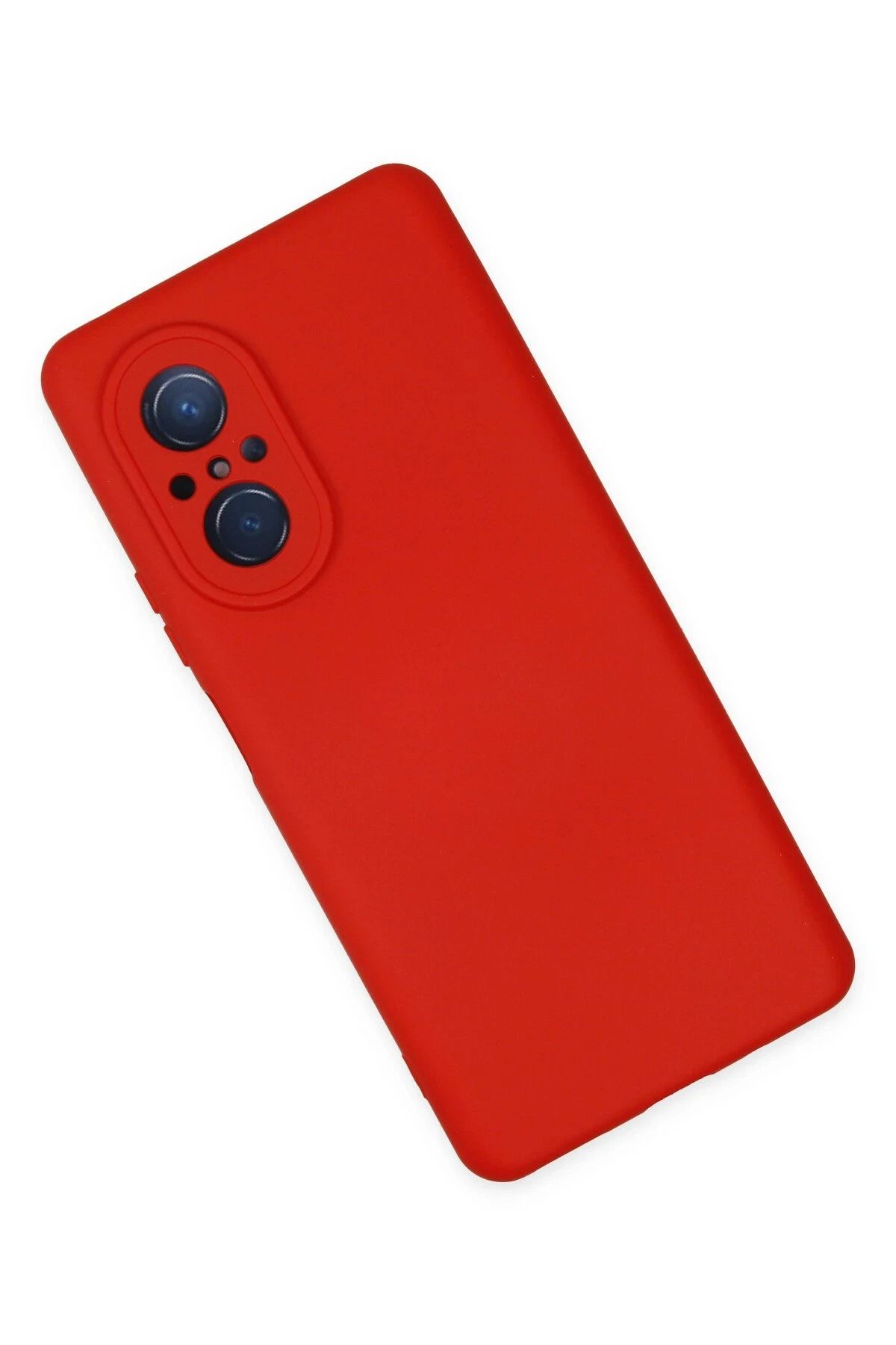 NewFace Huawei Nova 9 SE Uyumlu Kılıf Nano içi Kadife Silikon - Kırmızı WLZOR