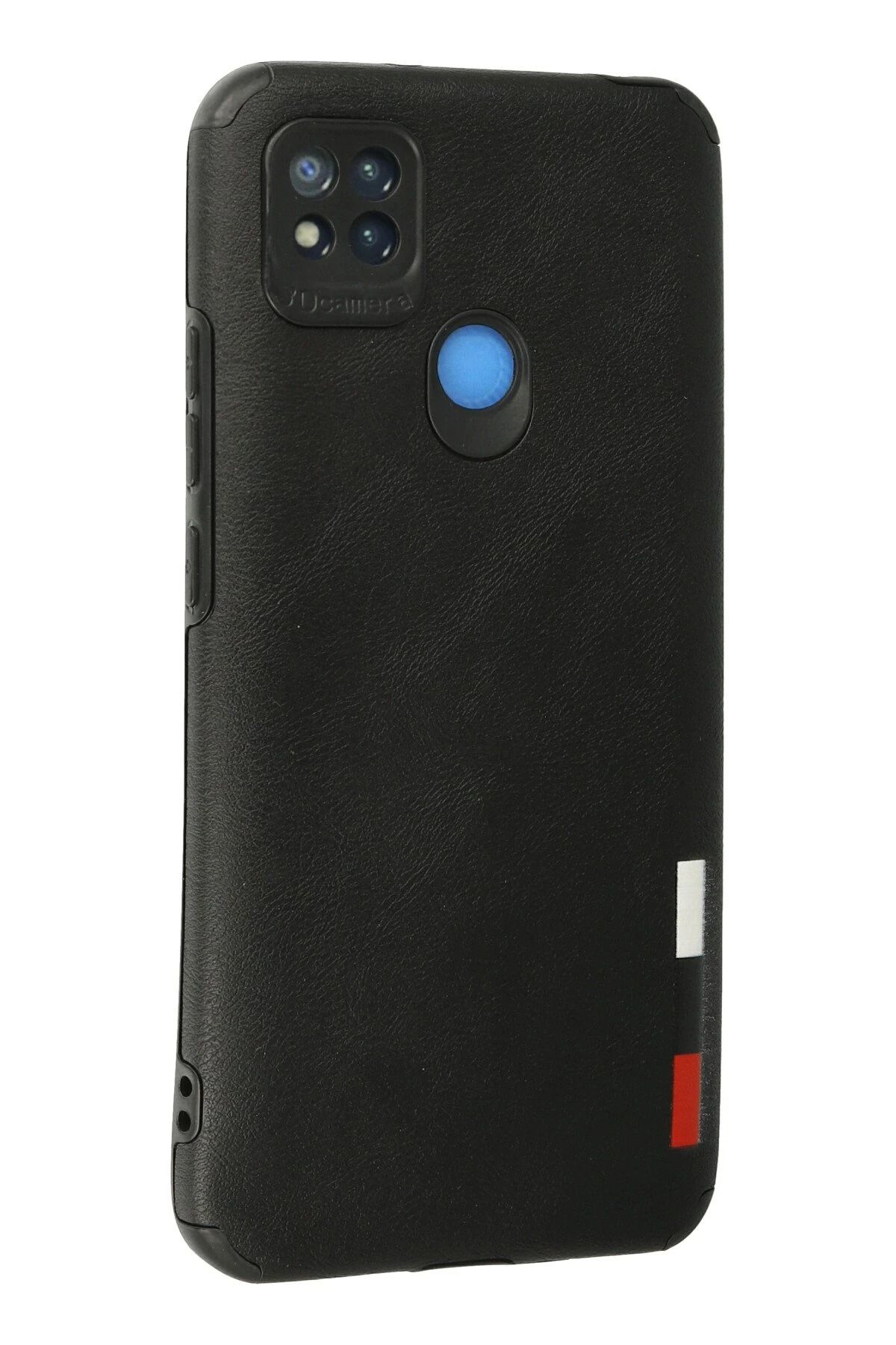 NewFace Xiaomi Redmi 9C Kılıf Loop Deri Silikon - Siyah GLSTD