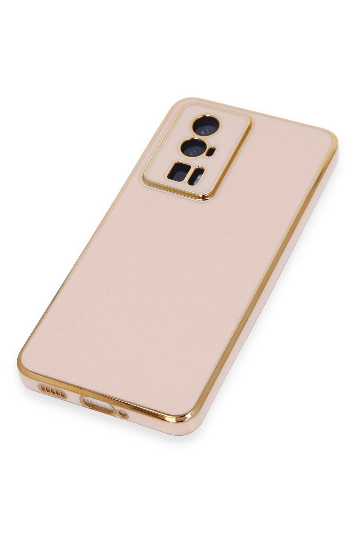 NewFace Xiaomi Poco F5 Pro Kılıf Volet Silikon - Pembe FLKRY