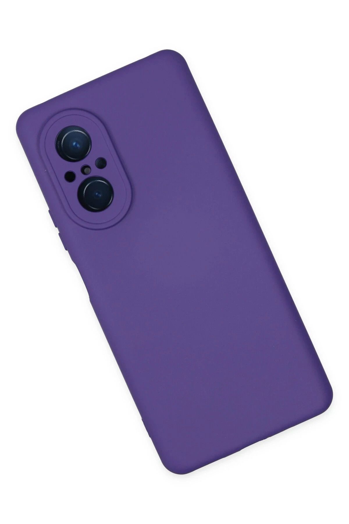 NewFace Huawei Nova 9 SE Kılıf Nano içi Kadife Silikon - Mor WLZOR