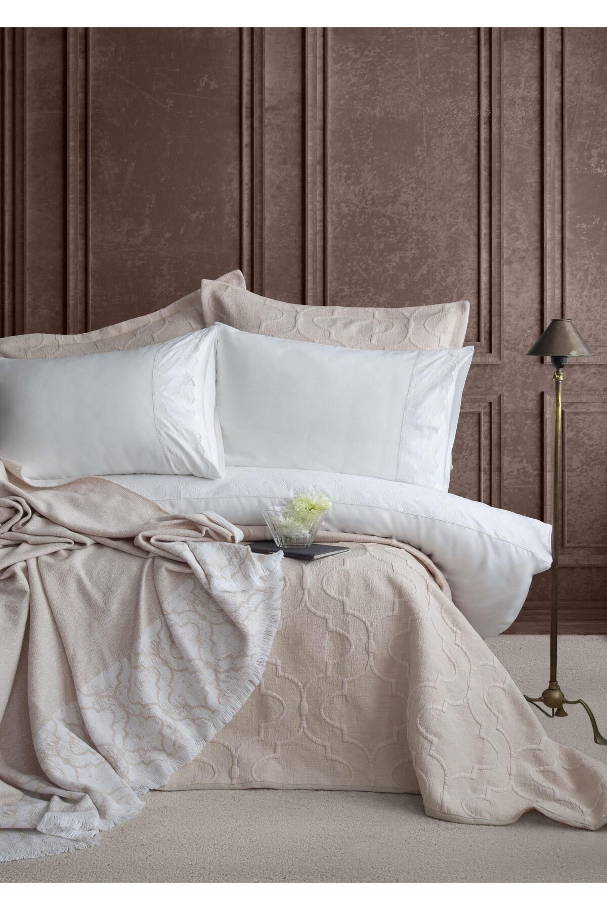 APRICITAS ÇİFT KİŞİLİK TIMELESS PRIME SET SERENE BEJ - YATAK ORTUSU
