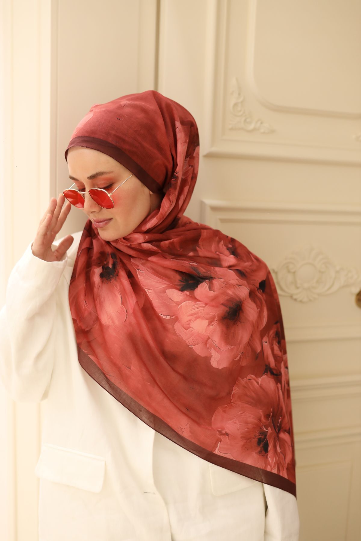 Silk Home Manolya Desen Naria Şal