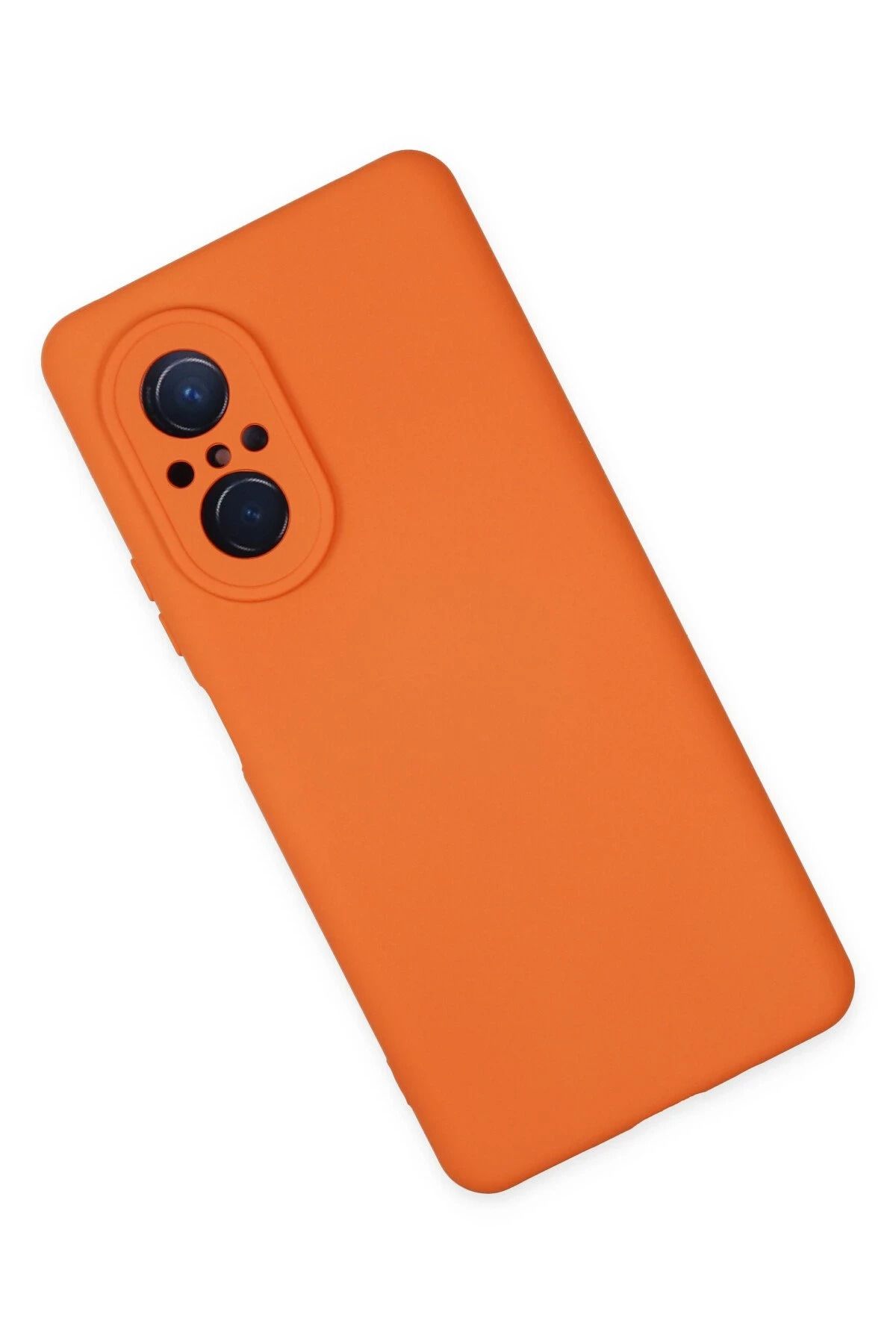 NewFace Huawei Nova 9 SE Kılıf Nano içi Kadife Silikon - Turuncu WLZOR