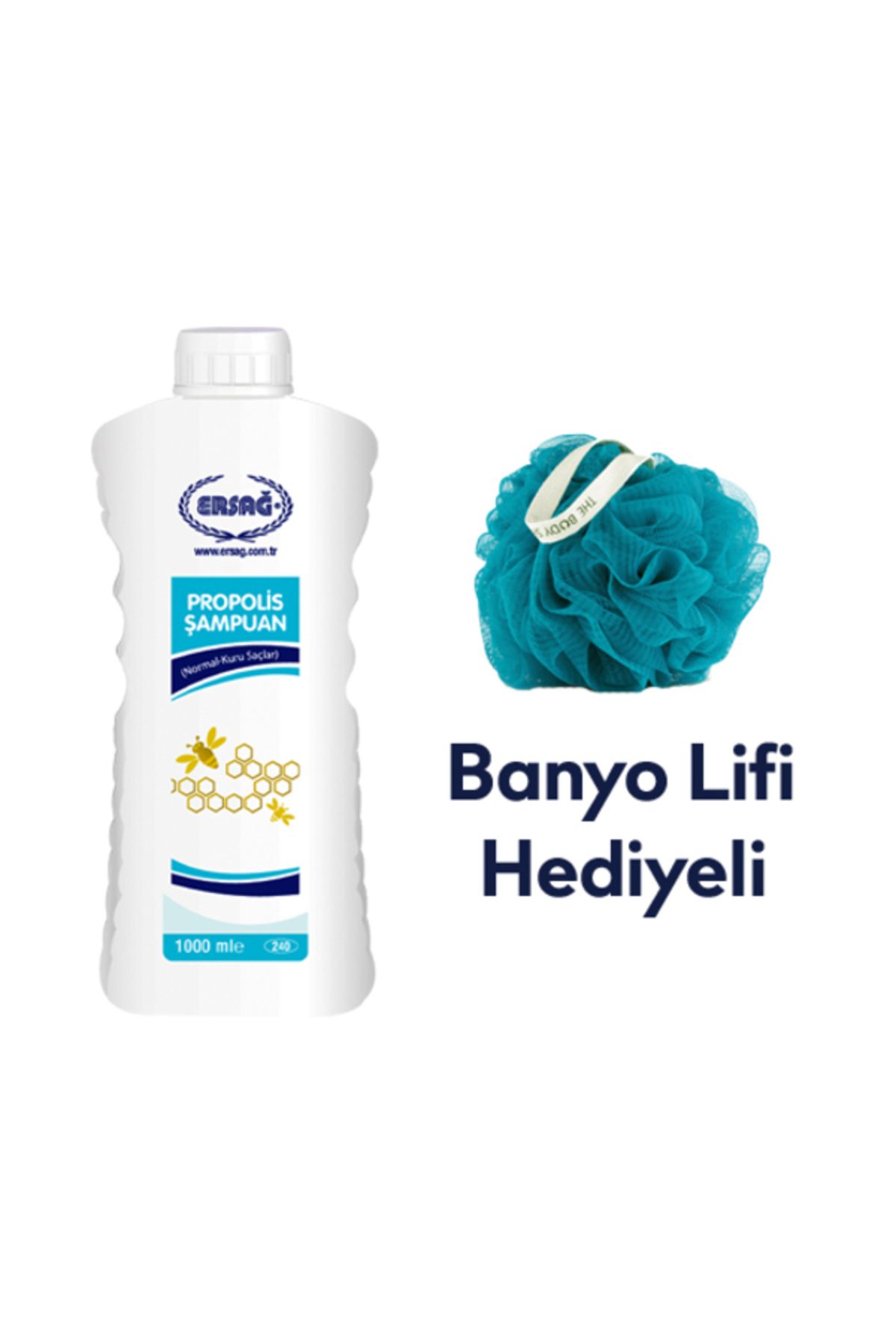 Ersağ Ersağ Propolis Şampuan (Normal-Kuru Saçlar) 1000 ml.