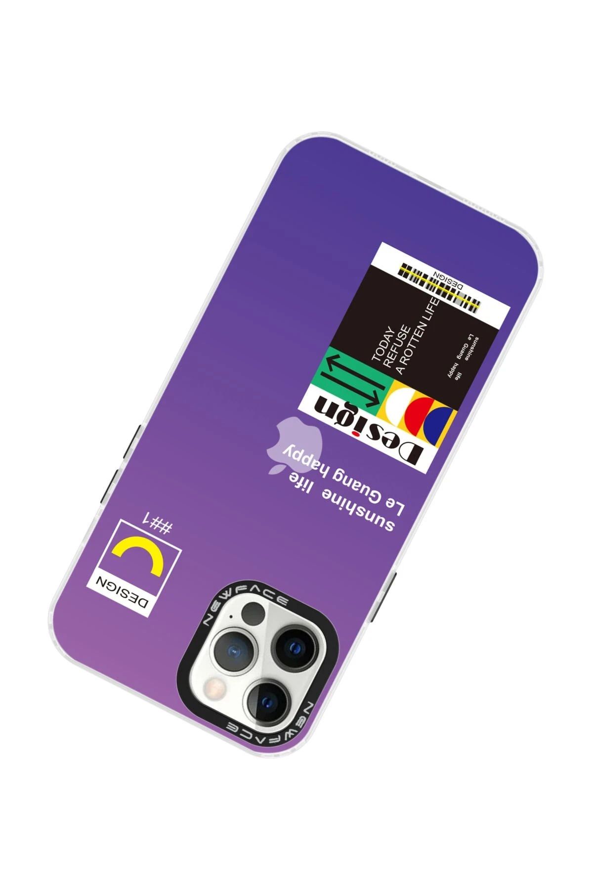 NewFace iPhone 12 Pro Max Kılıf Estoril Desenli Kapak - Estoril - 4 GLSTD