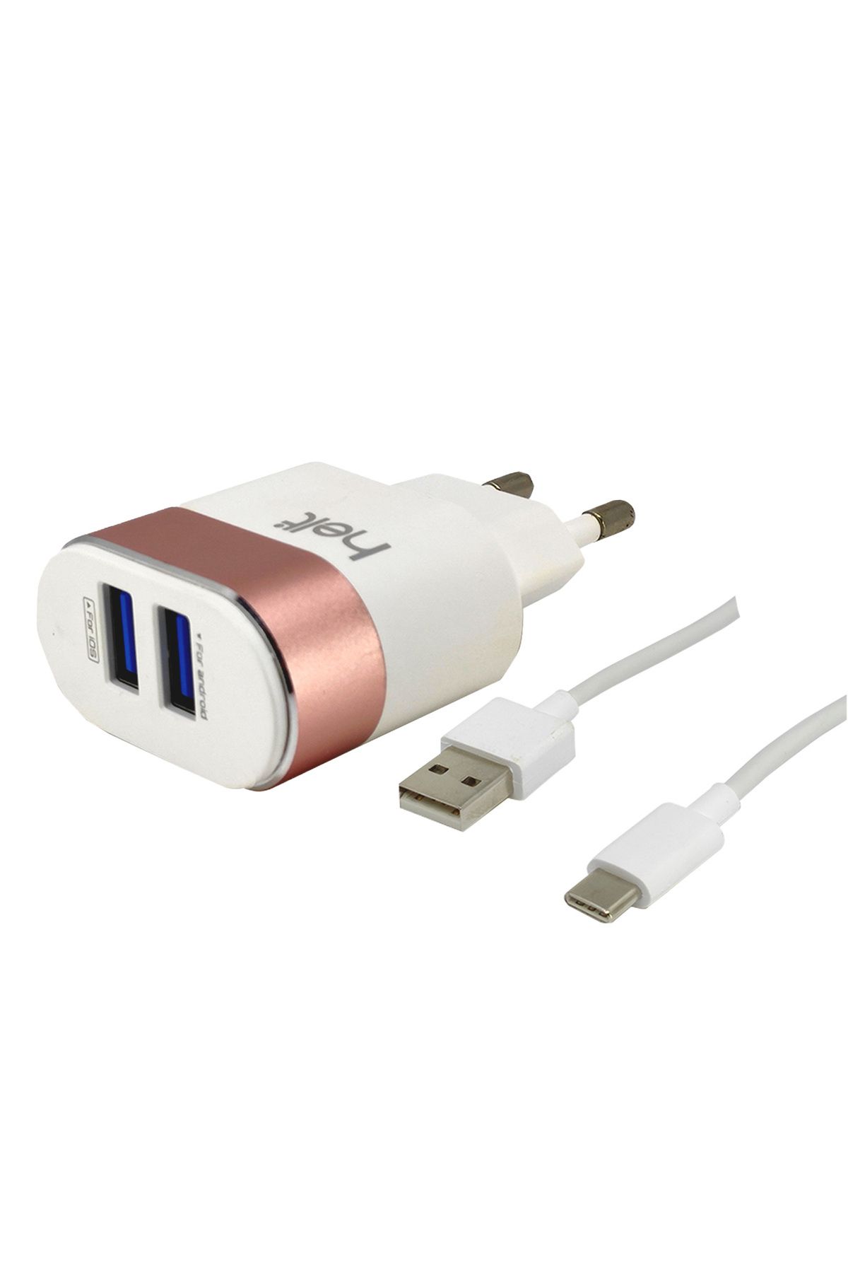 Haweel Helt HT-15 10W 2400 mAh Type-C Kablo + Şarj Aleti (Beyaz)