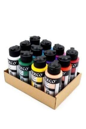 tuvval TEXCO EXCELLENT ACRYLIC TAVALI SET (ANA RENKLER) RİCH 12 Lİ SET X 110 CC