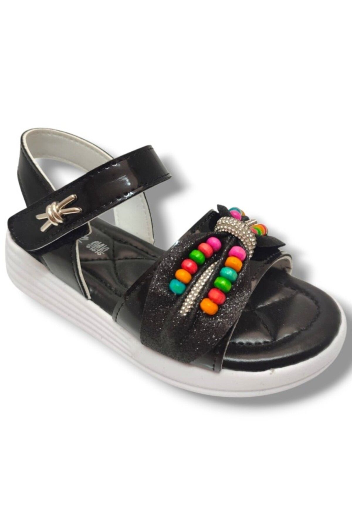 Butiqe 1809-25 Boncuk Taşli Anatomik Kız Çocuk Sandalet 31-35