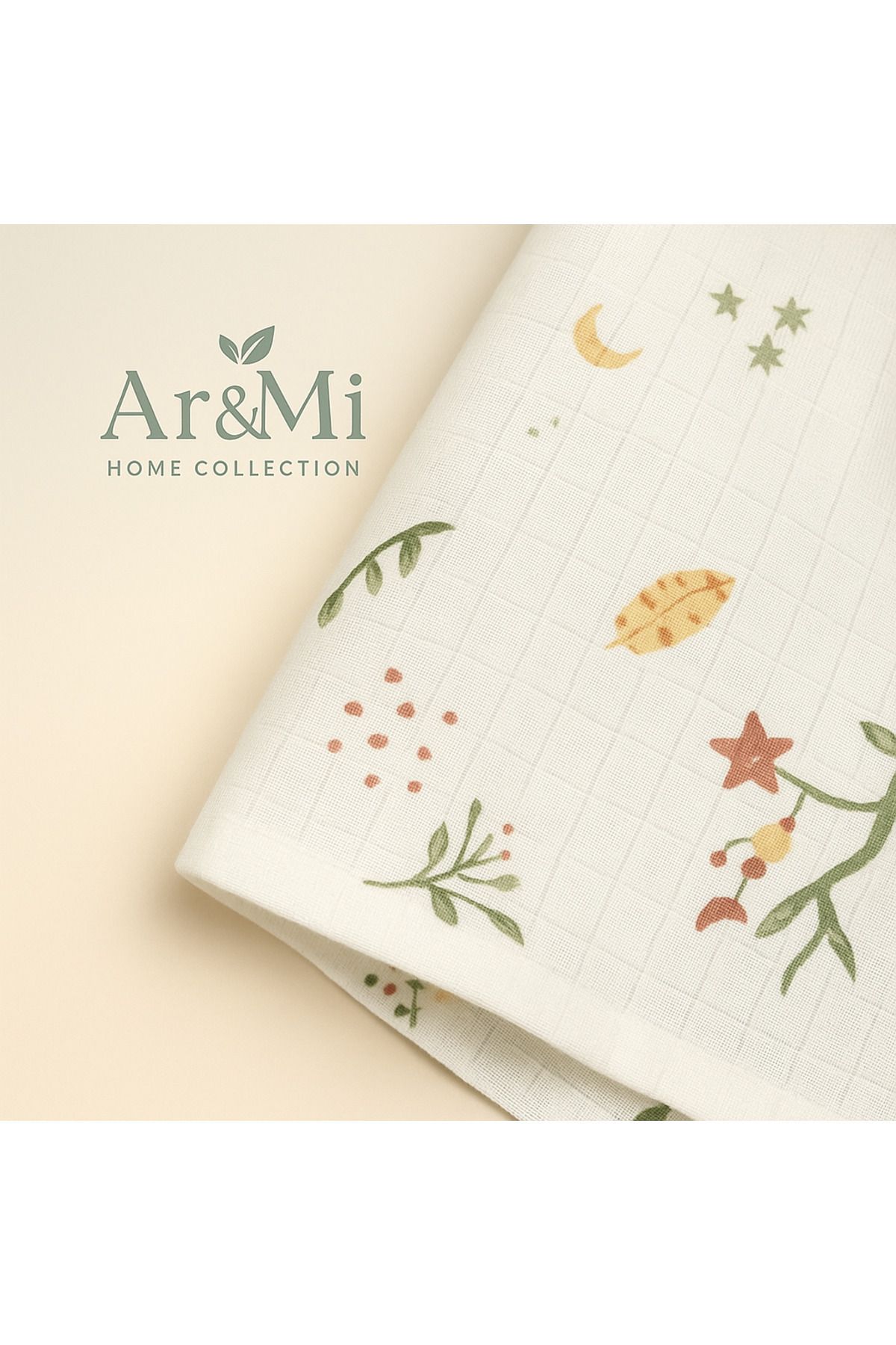 Mihra home colleciton %100 Pamuklu çok amaçlı müslin yenidoğan bebek örtüsü
