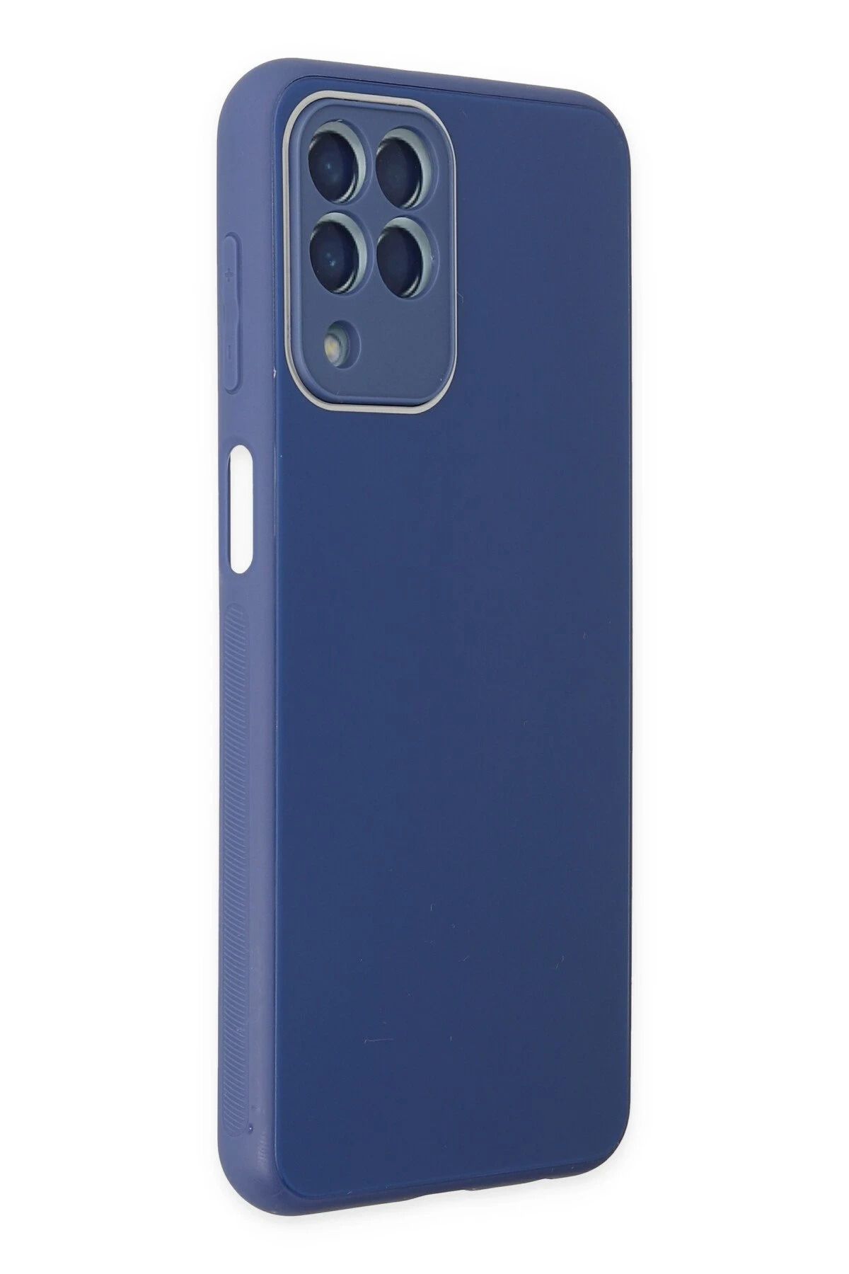 NewFace Samsung Galaxy M33 Kılıf Glass Kapak - Lacivert WLZOR