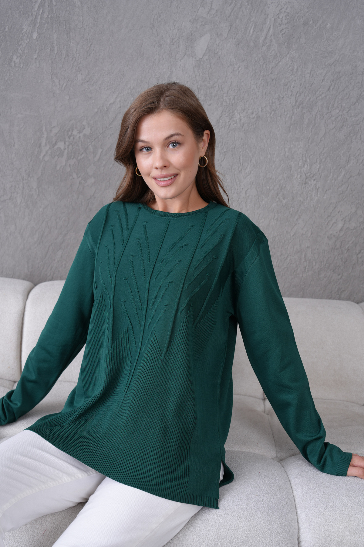 Lamierra-Knitwear Young Mother Seasonal Crew Neck Sweater 5