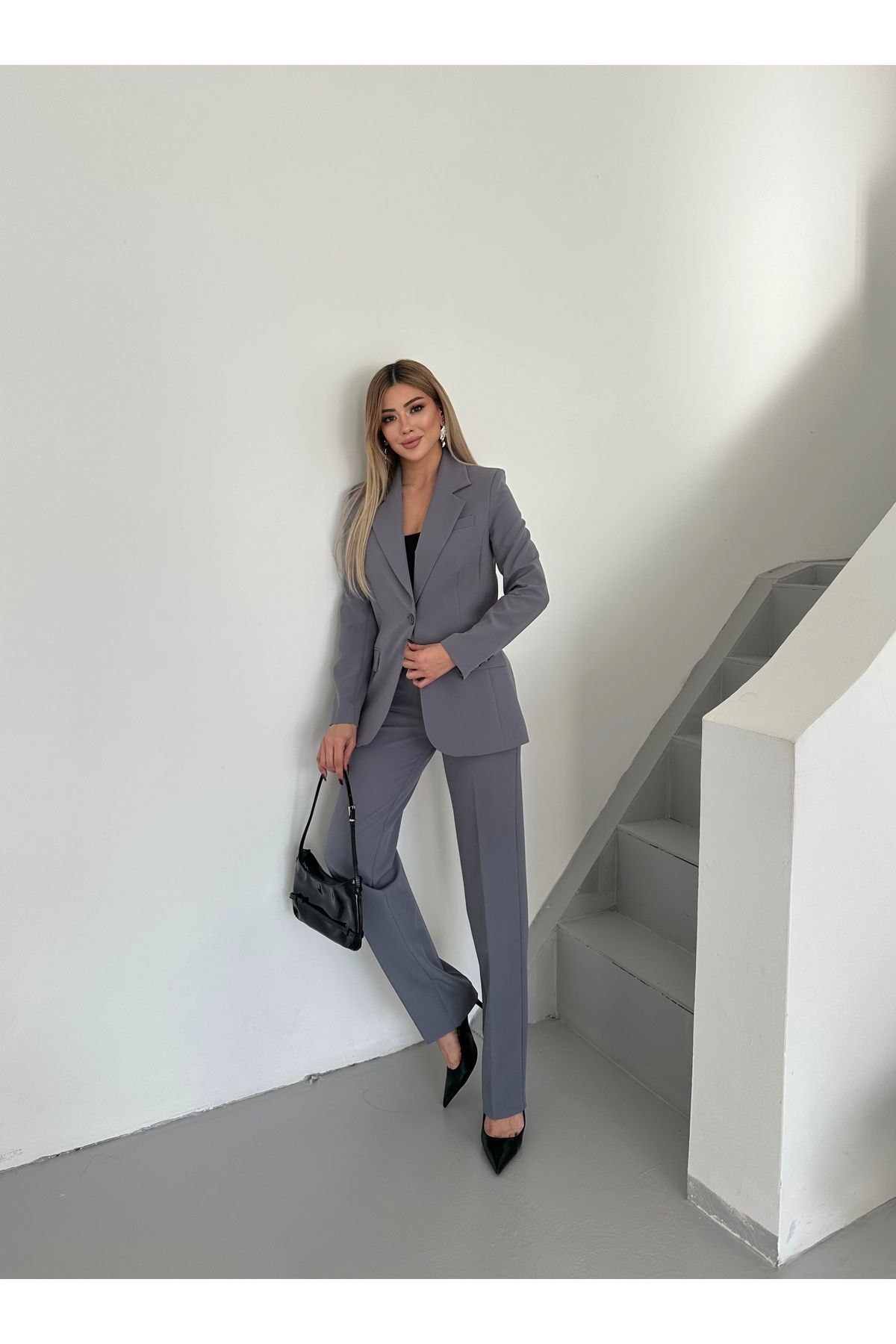VUNTAL-Women's Blazer Classic Double Suit 5