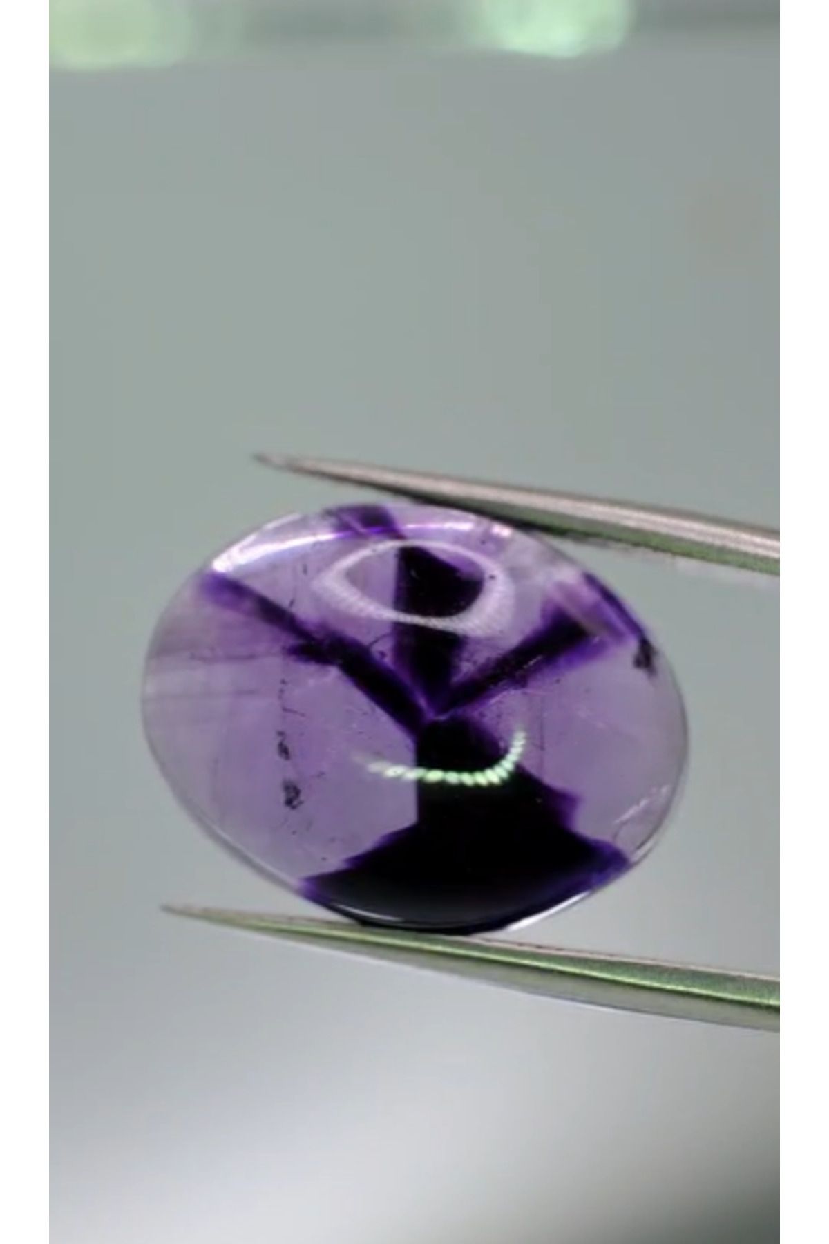 Aries 13.55ct 19.1x14.6mm Pear Cabachon Natural Star Amethyst