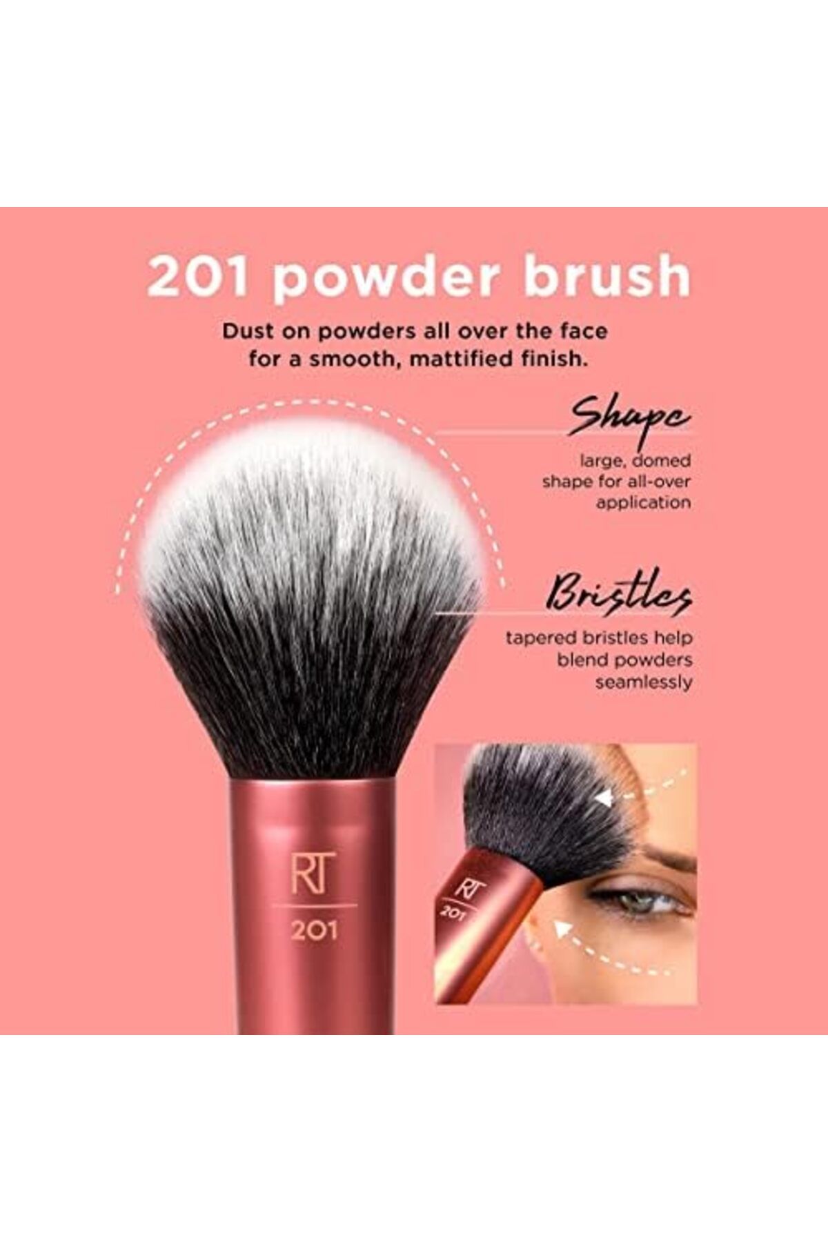 Real Techniques-Professional Powder Brush – Lightweight & Easy to Use 3