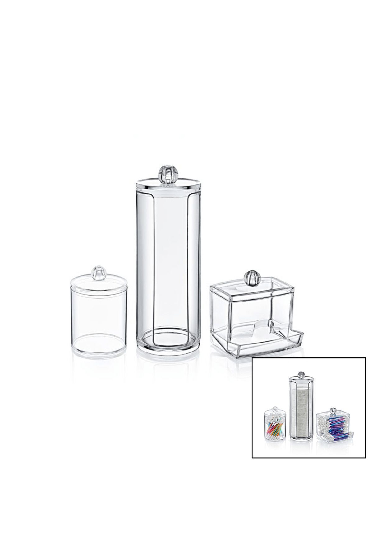 bam's DİSK 3LÜ MAKYAJ ORGANİZER SET (4767) -