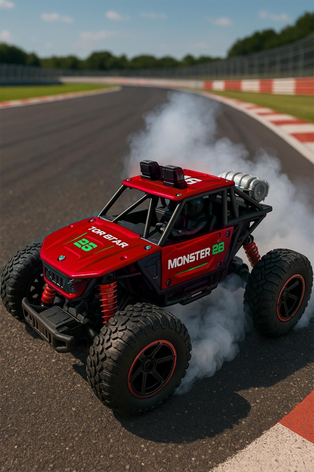 hak-iş oyuncak Uzaktan Kumandalı Şarjlı Duman Atan Metal Jeep