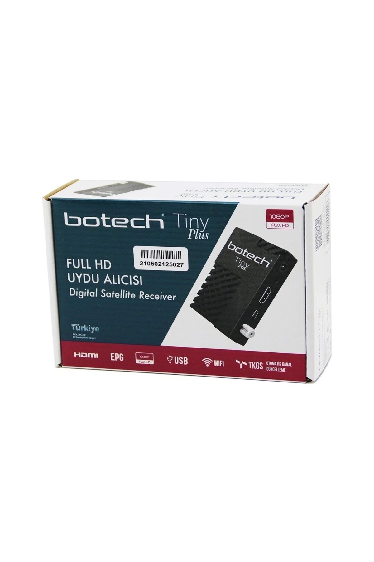 BOTECH TİNY PLUS FULL HD DİJİTAL UYDU ALICISI 1080P - HDMI - USB - WIFI - EPG - OTOMATİK KANAL GÜNCE