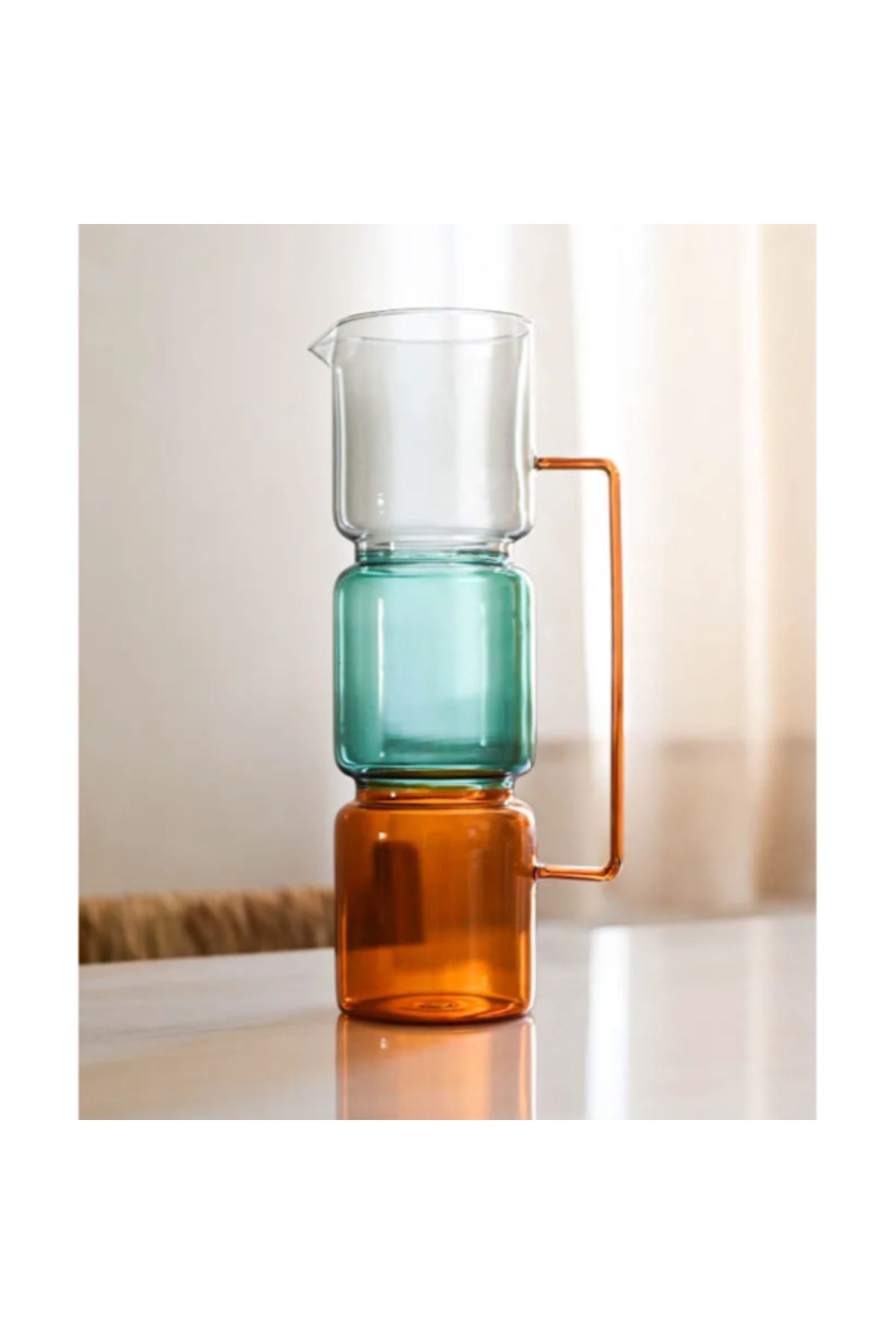 MODACO 1670 ml Renkli Cam Sürahi