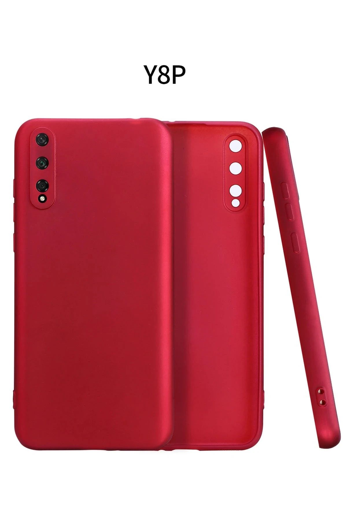 NewFace Huawei Y8P Kılıf First Silikon - Bordo YKTSN